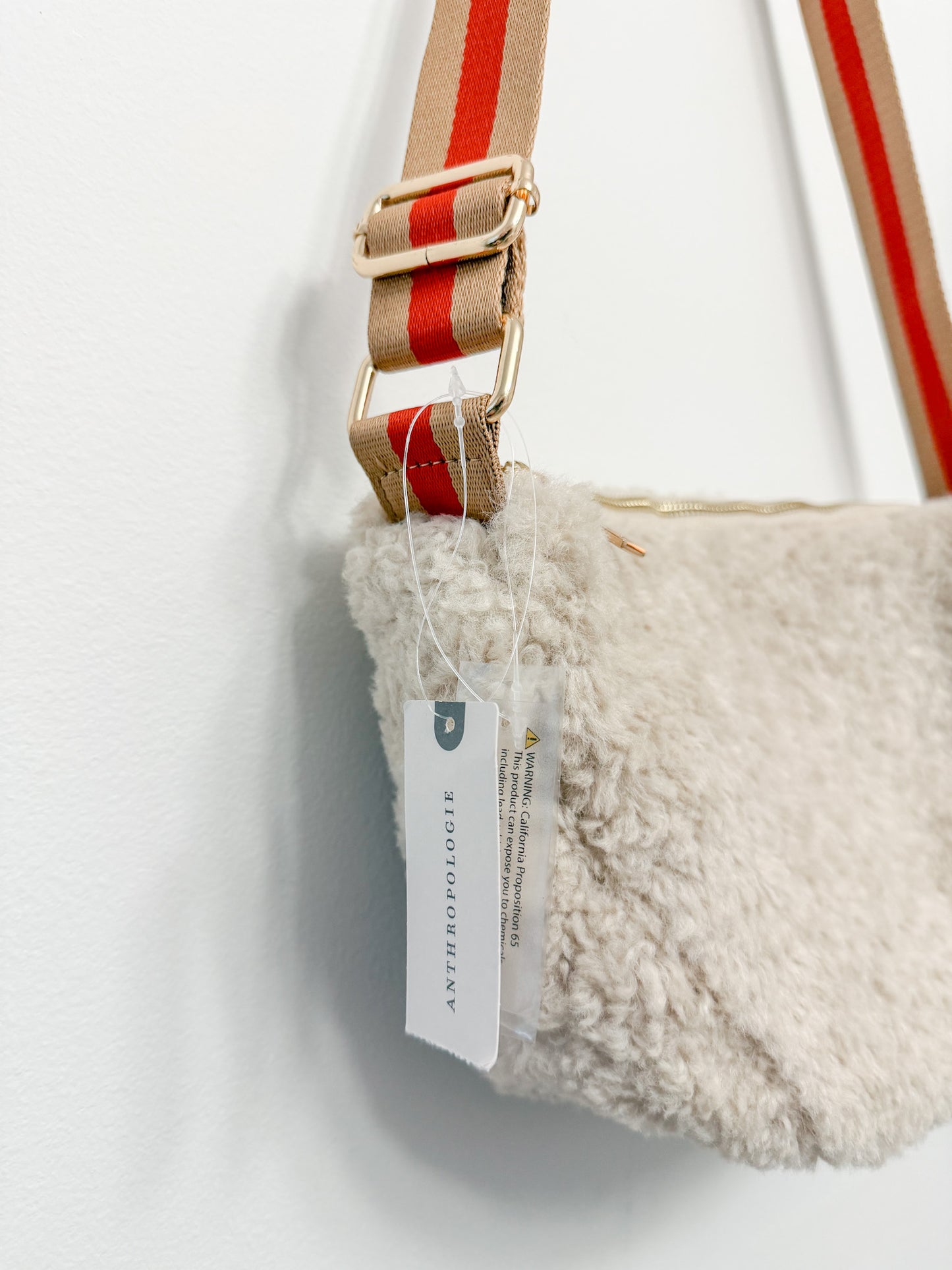 by Anthropologie Sherpa Half Moon Sling Bag
