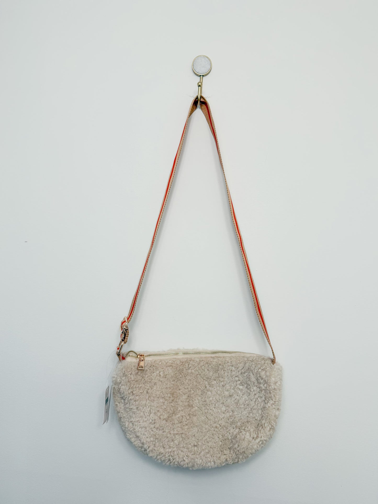by Anthropologie Sherpa Half Moon Sling Bag