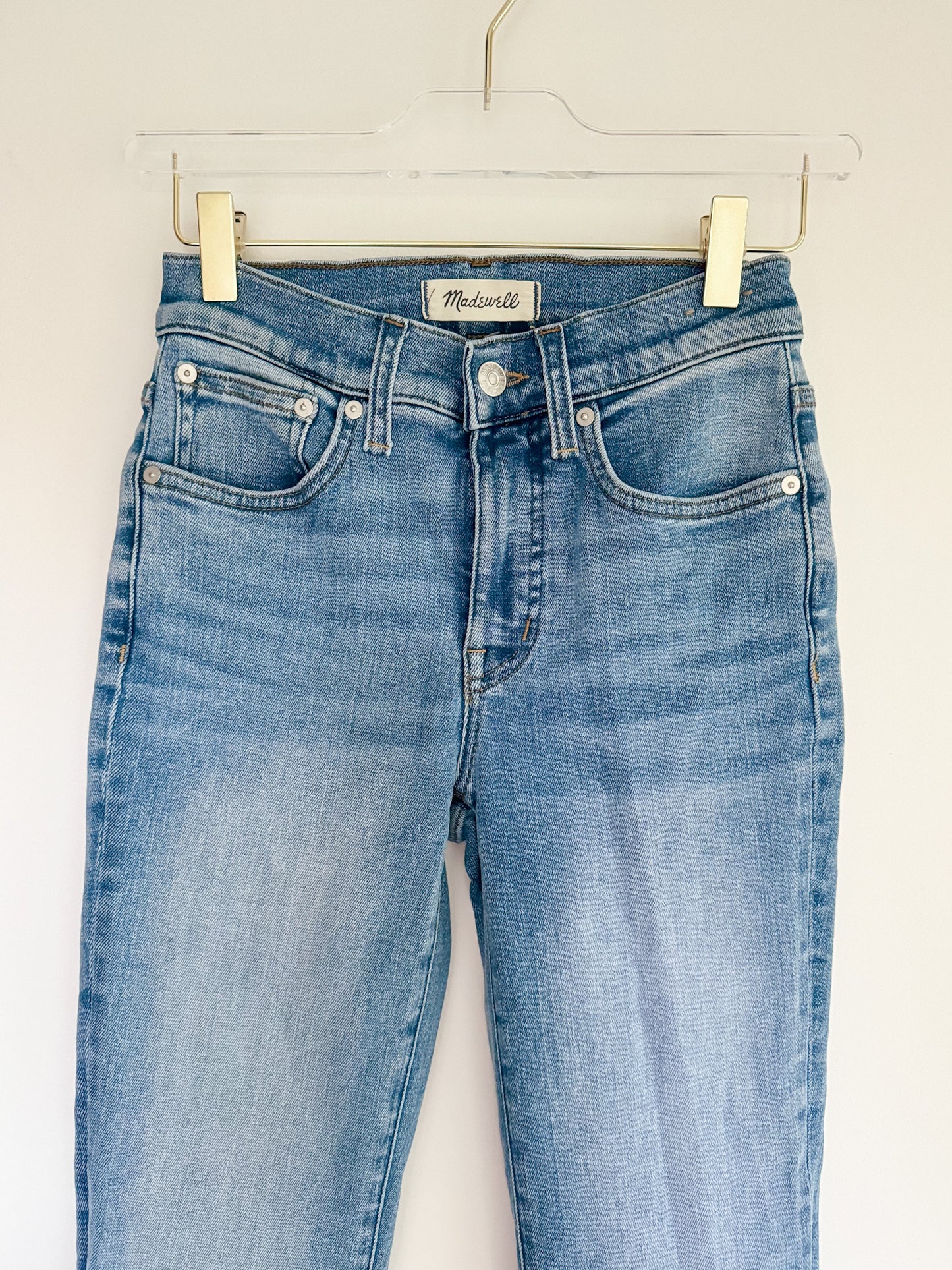 Madewell Mid Rise Kick Out Crop Jeans