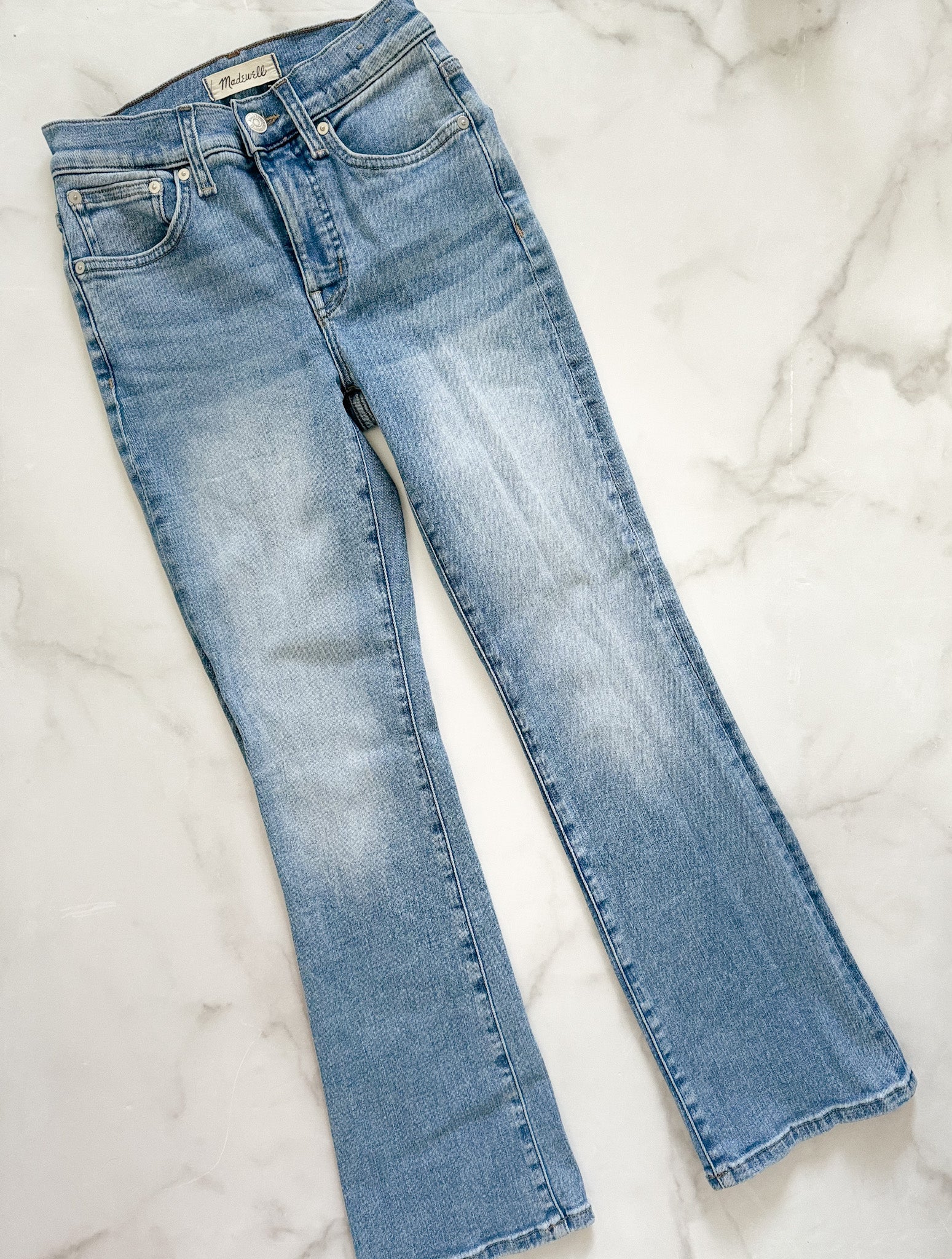 Madewell Mid Rise Kick Out Crop Jeans