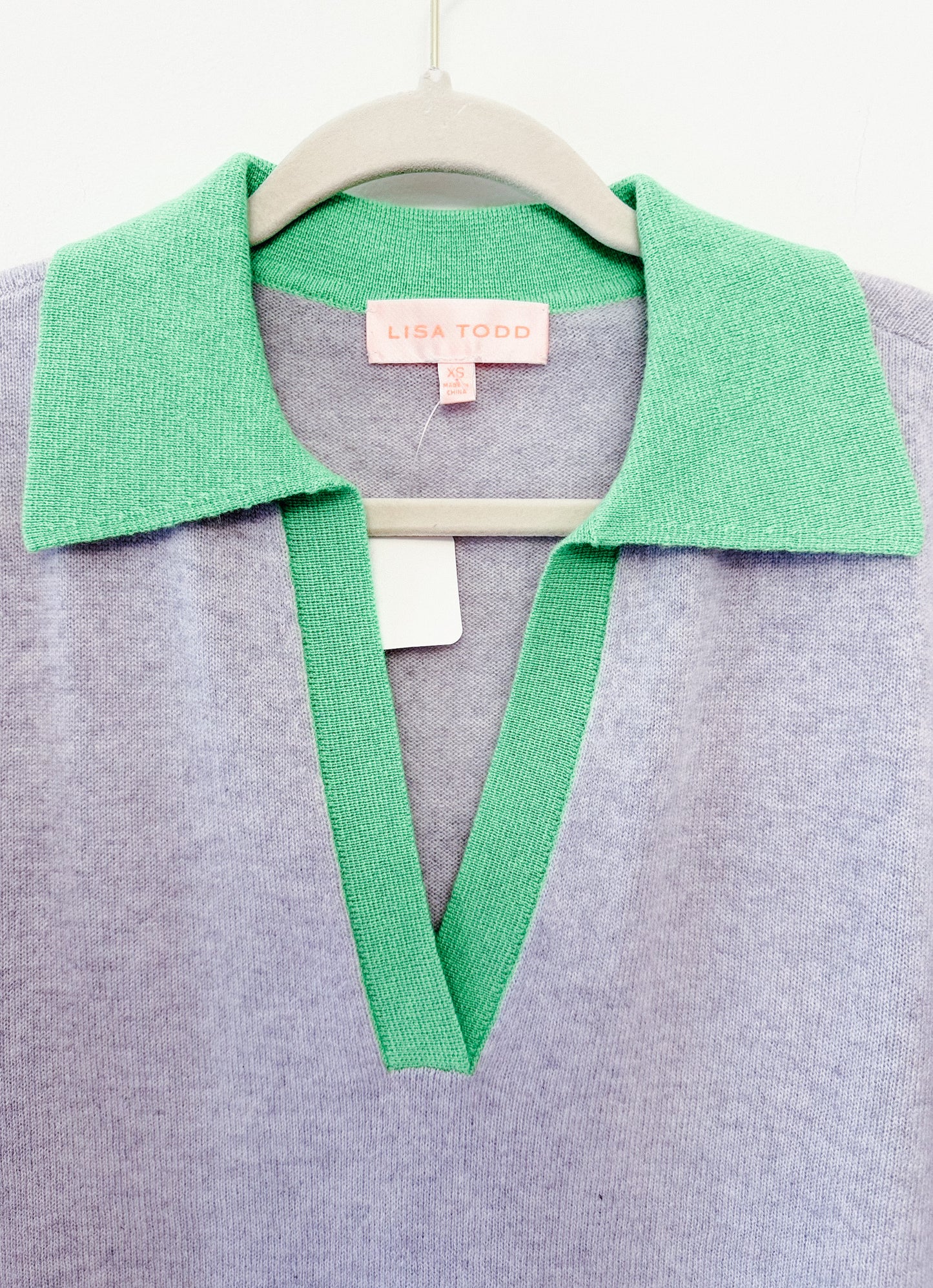 Lisa Todd Colour Pop Cashmere Sweater, Size Extra Small