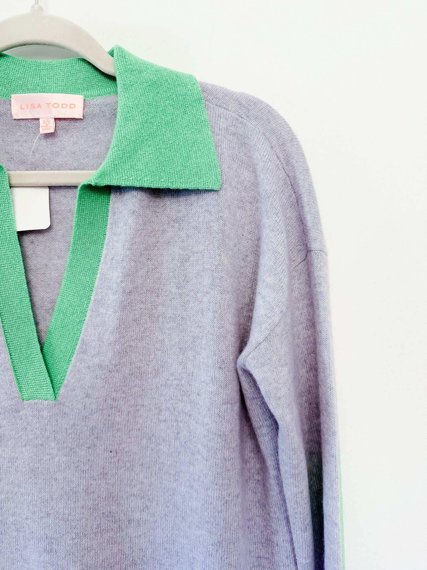 Lisa Todd Colour Pop Cashmere Sweater, Size Extra Small