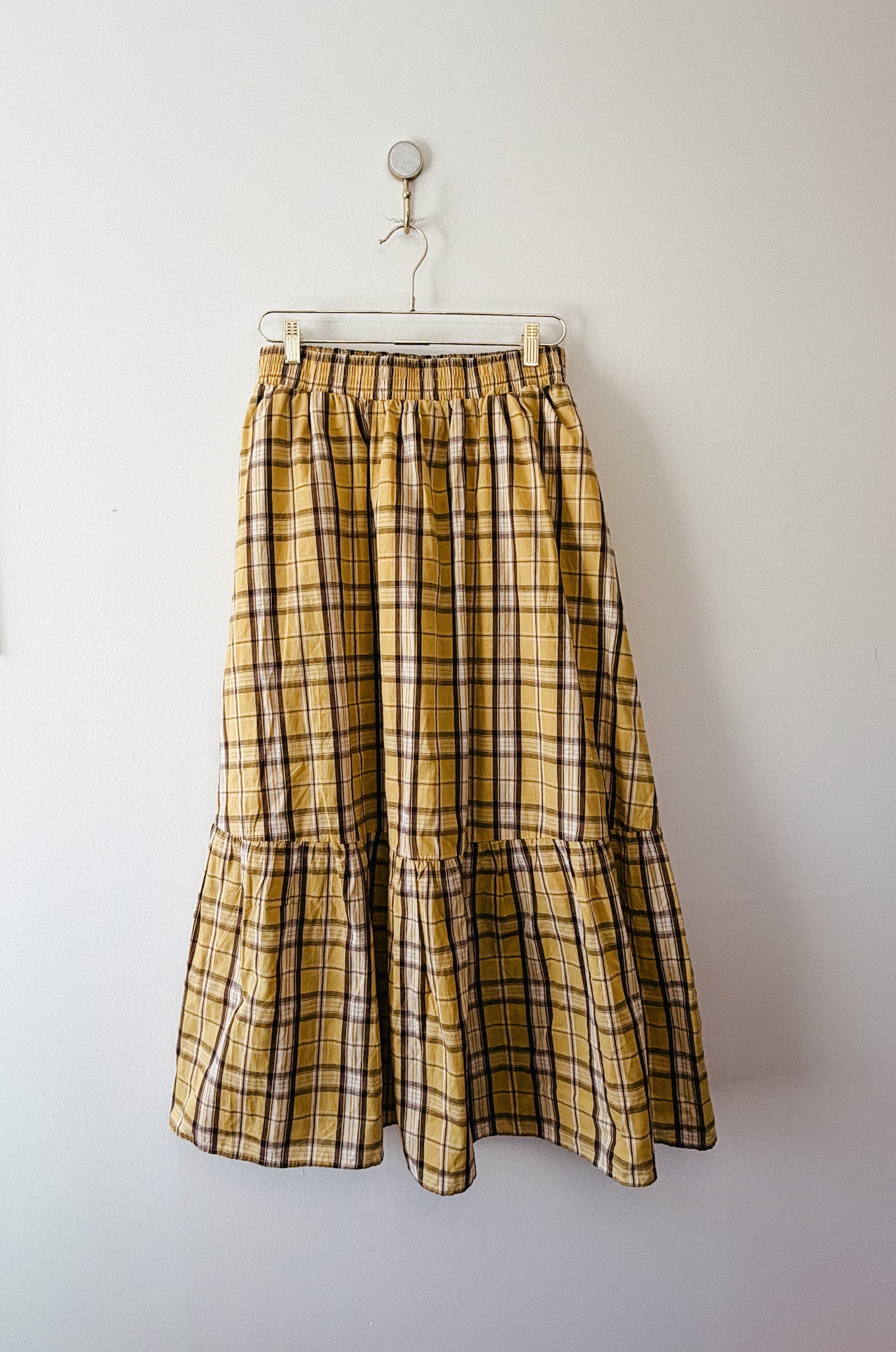 English Factory + Anthropologie Plaid Maxi Skirt