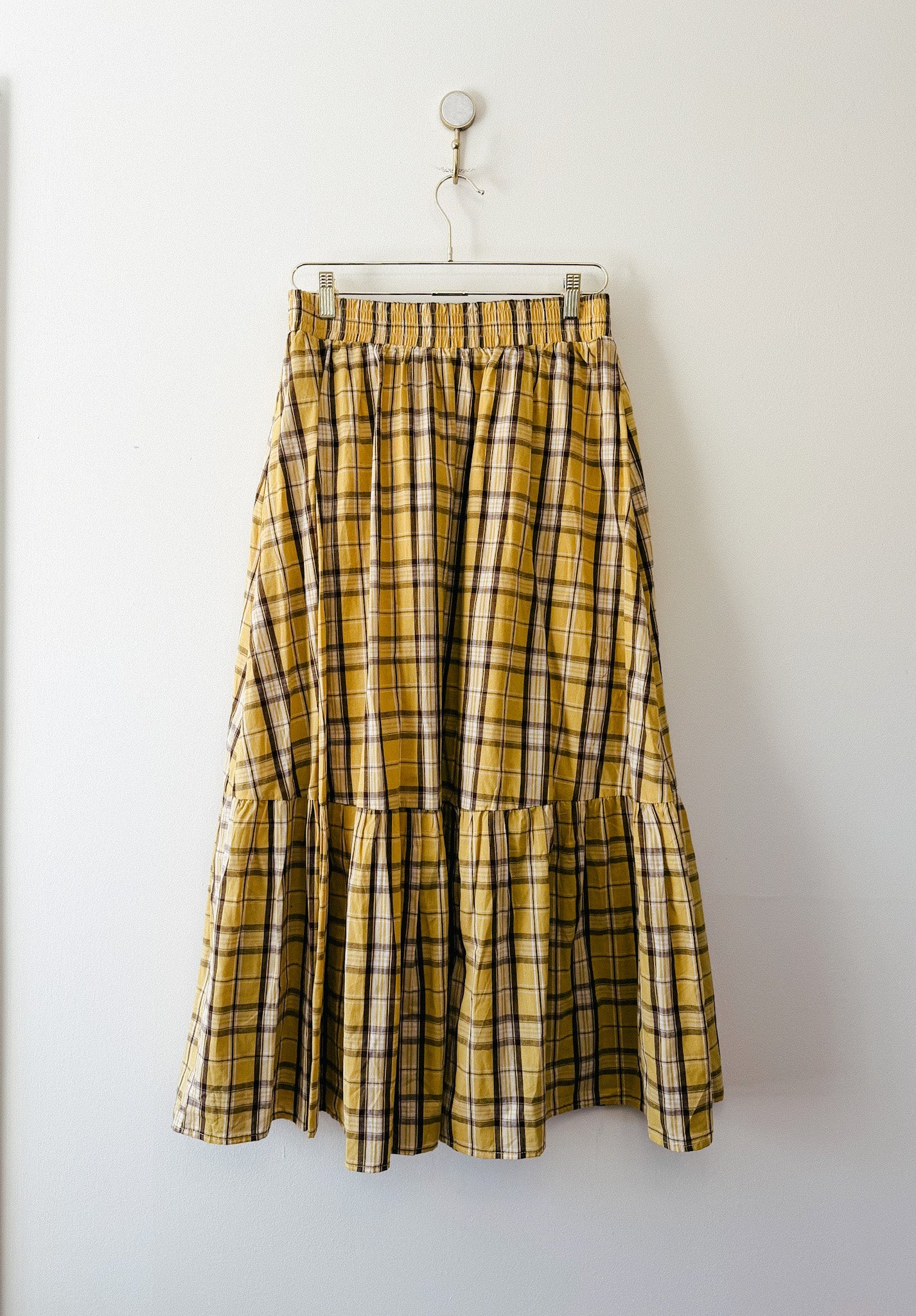 English Factory + Anthropologie Plaid Maxi Skirt