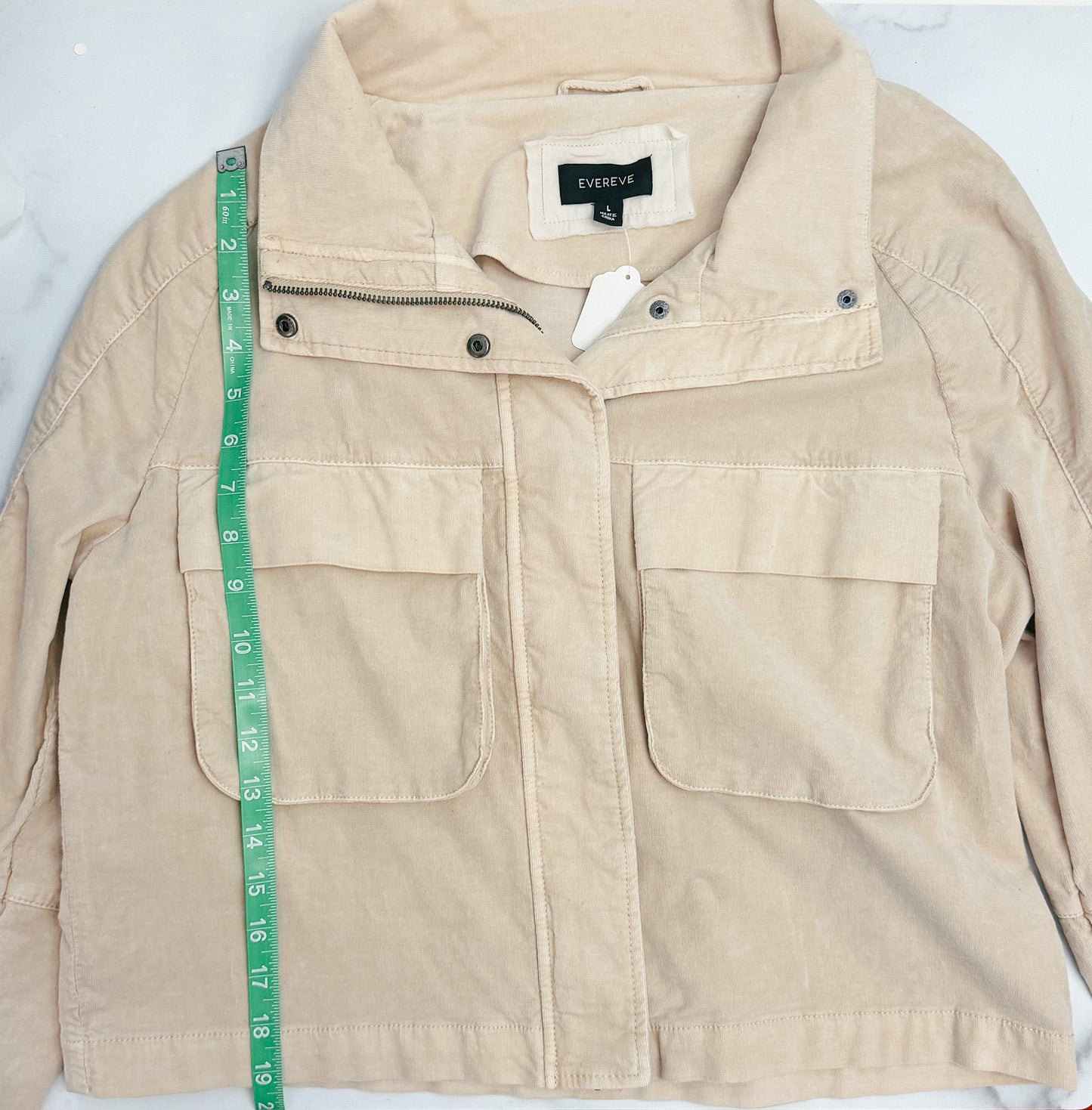 Evereve Corduroy Camp Jacket, Size Large