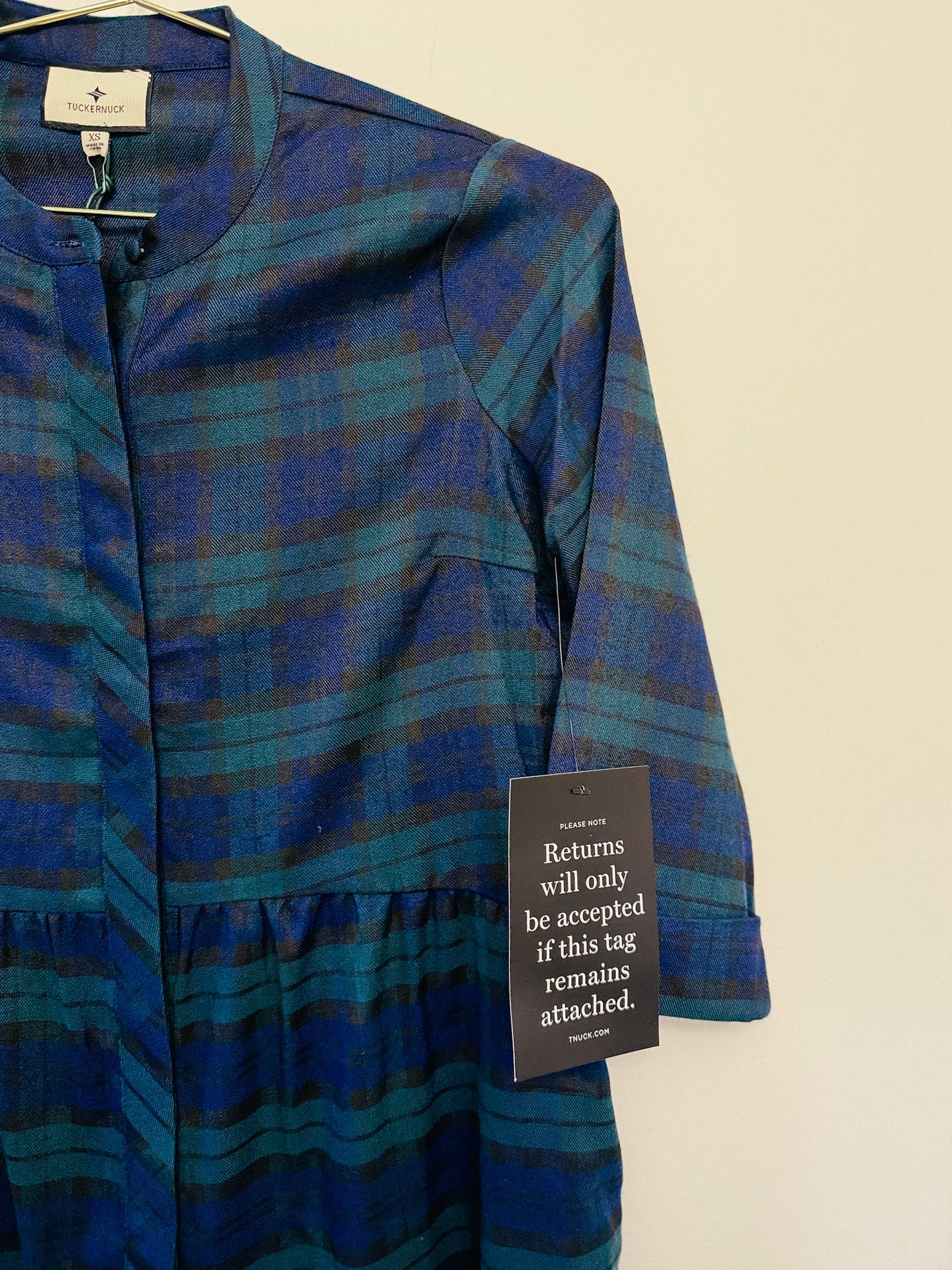 Tuckernuck Blackwatch Royal Shirt Dress