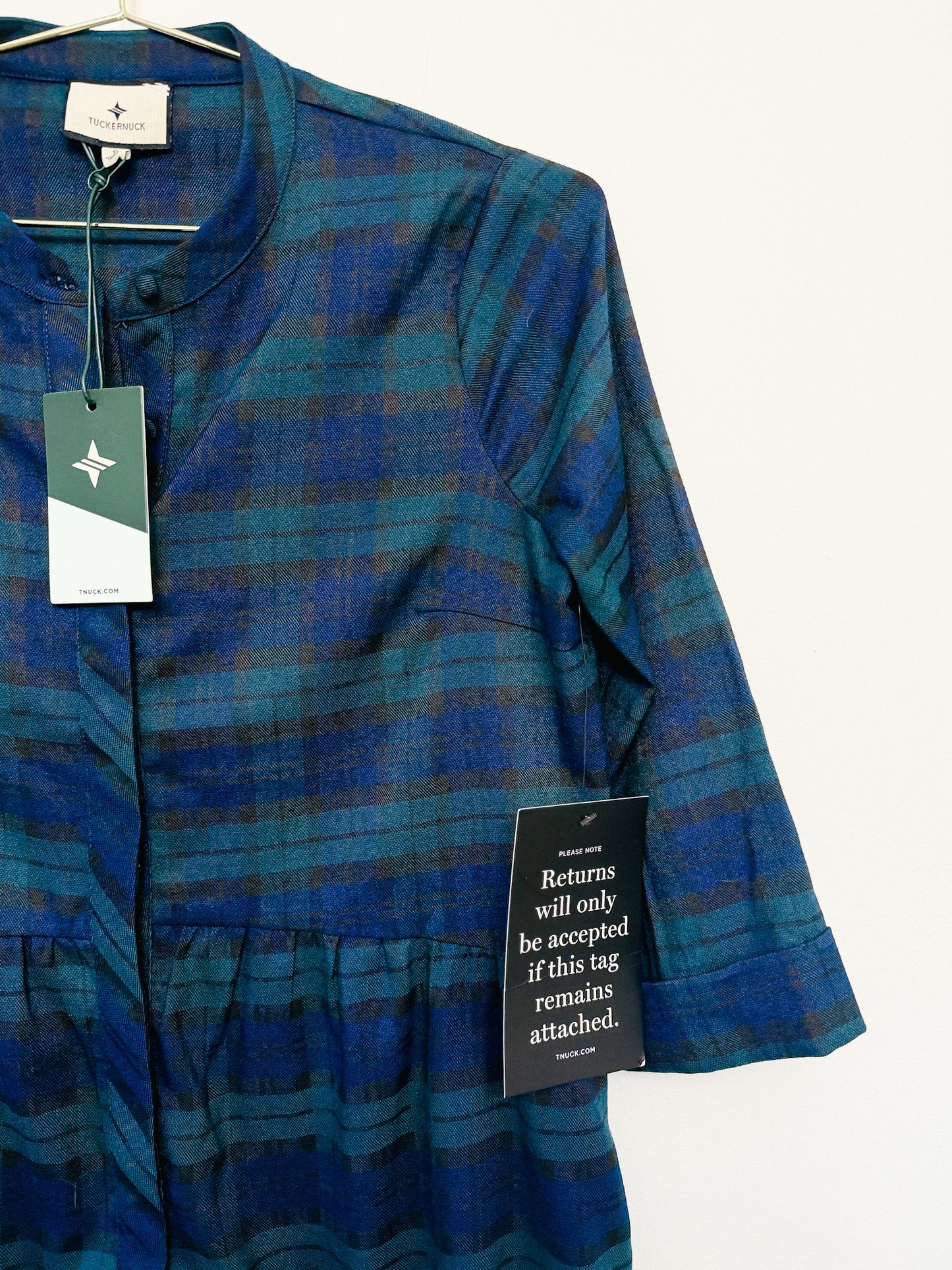 Tuckernuck Blackwatch Royal Shirt Dress