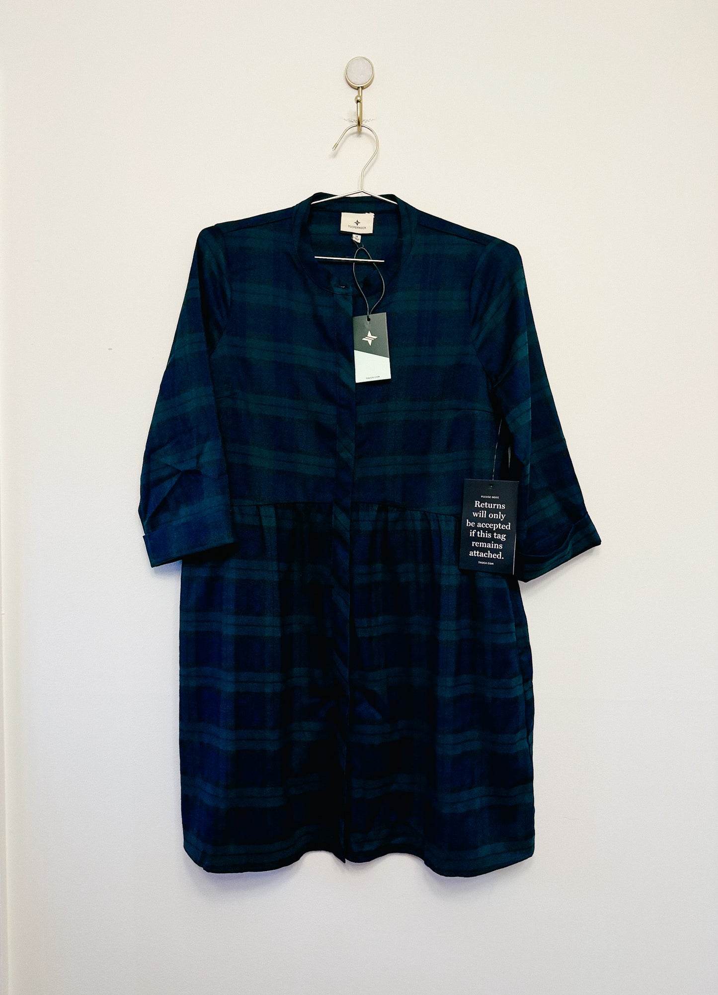 Tuckernuck Blackwatch Royal Shirt Dress