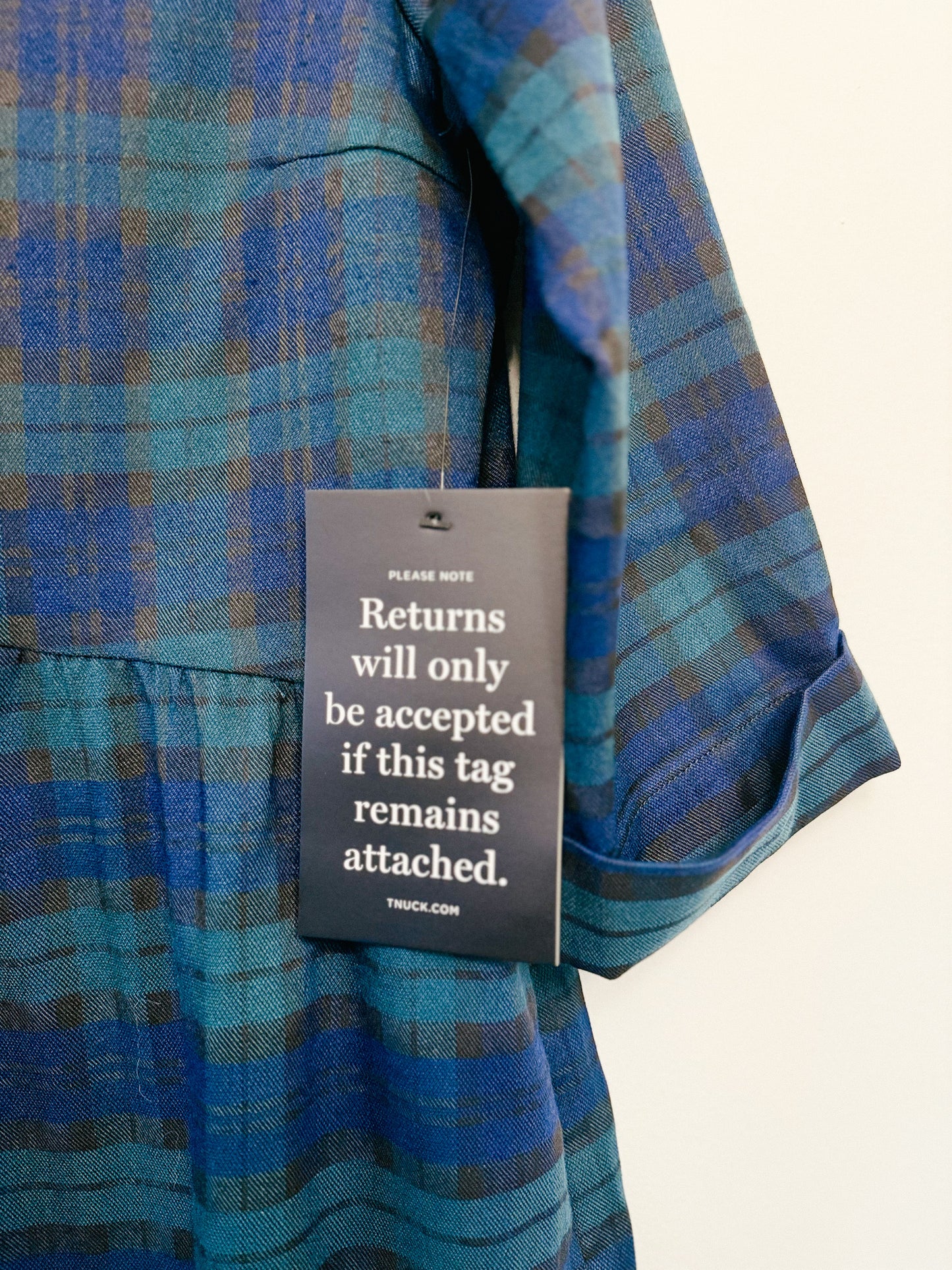 Tuckernuck Blackwatch Royal Shirt Dress