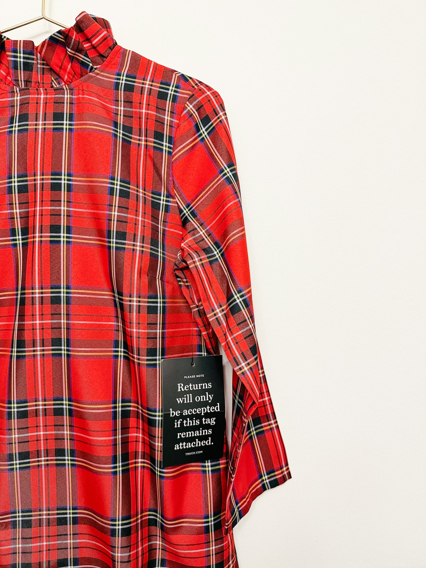 Tuckernuck Daphne Dress in Royal Stewart Tartan Plaid