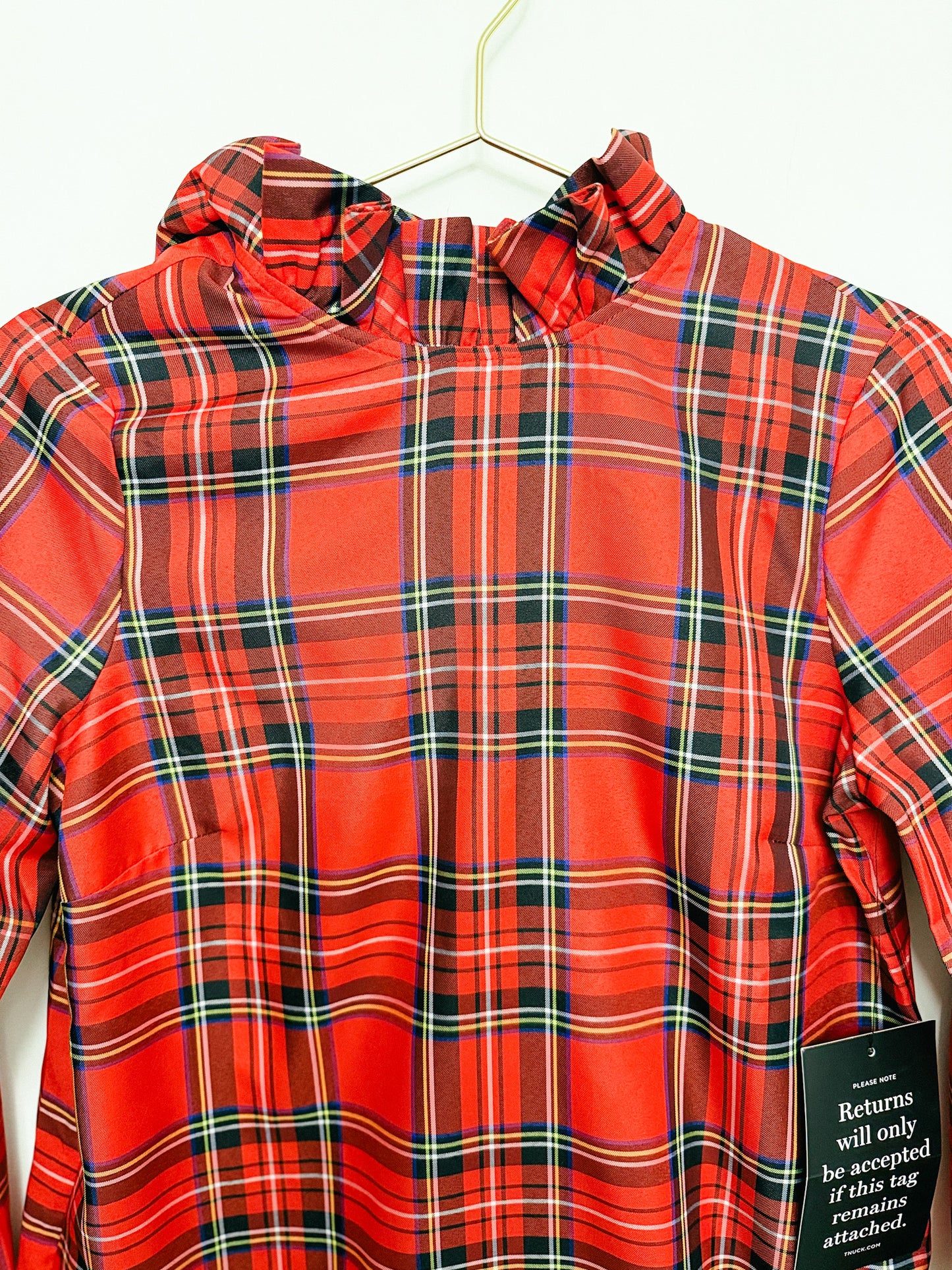 Tuckernuck Daphne Dress in Royal Stewart Tartan Plaid