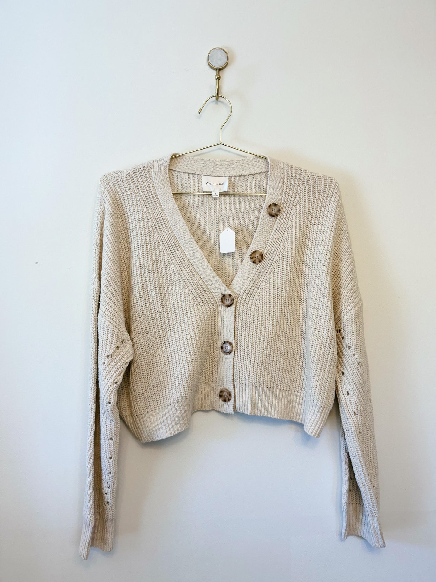 line and dot scarlett cardigan sweater front