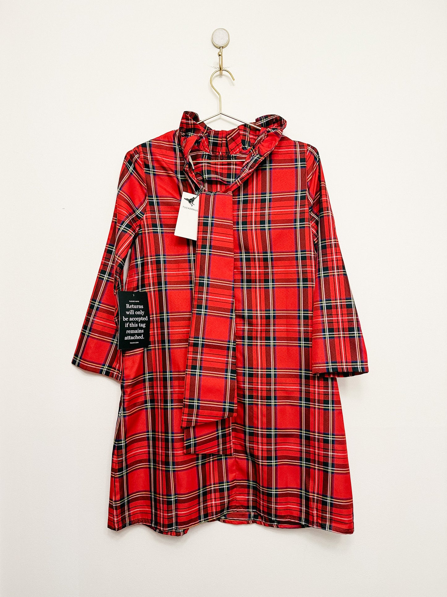 Tuckernuck Daphne Dress in Royal Stewart Tartan Plaid