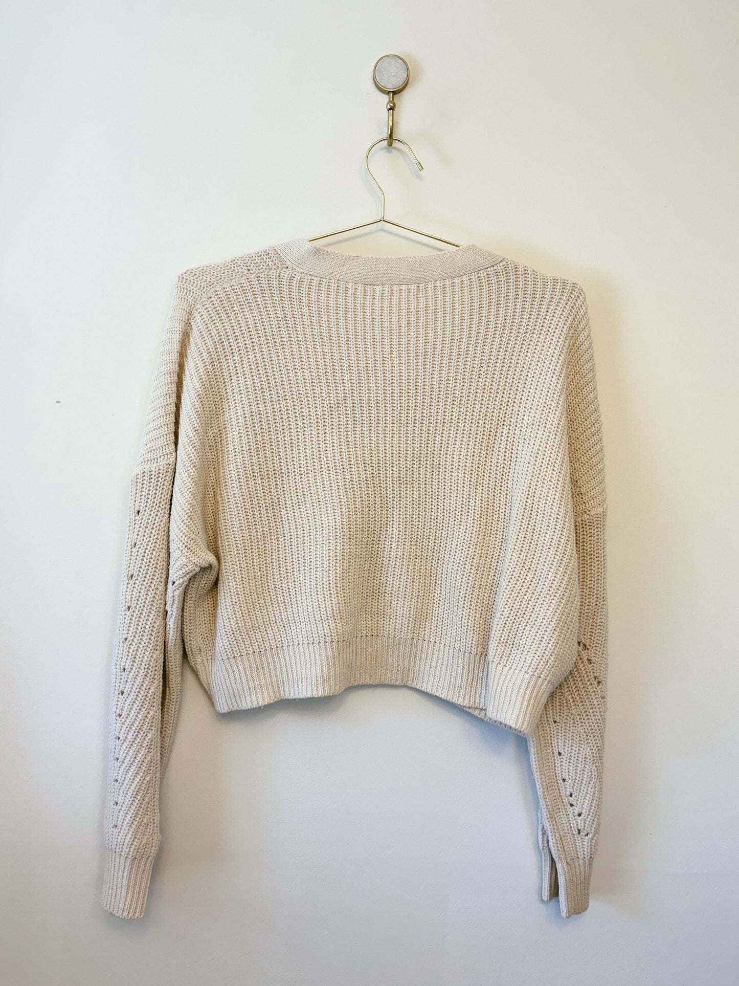 Line + Dot Scarlett Cardigan in Ivory