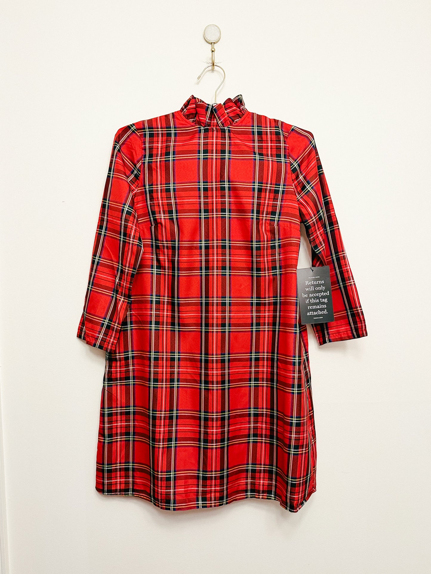 Tuckernuck Daphne Dress in Royal Stewart Tartan Plaid