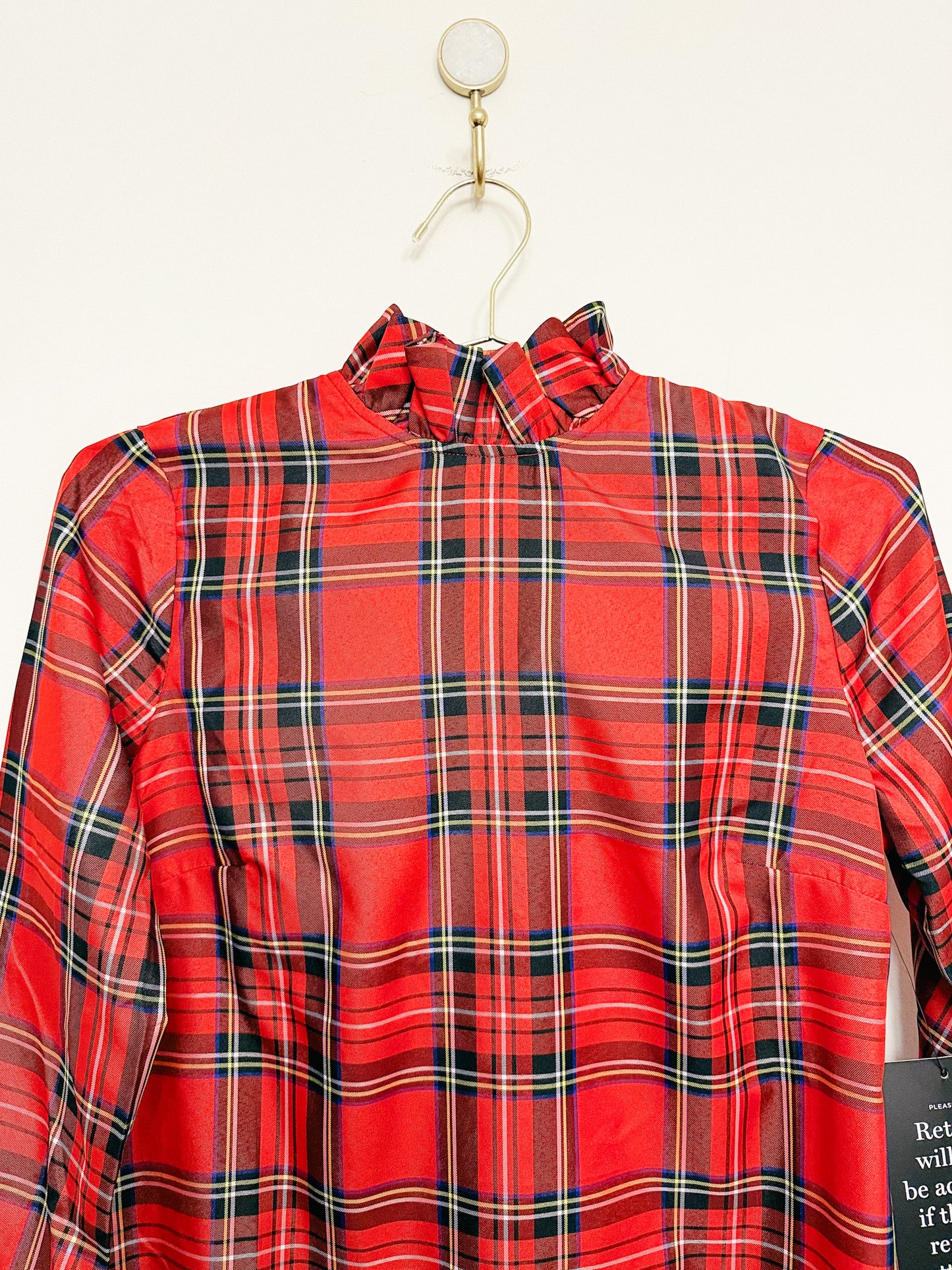 Tuckernuck Daphne Dress in Royal Stewart Tartan Plaid