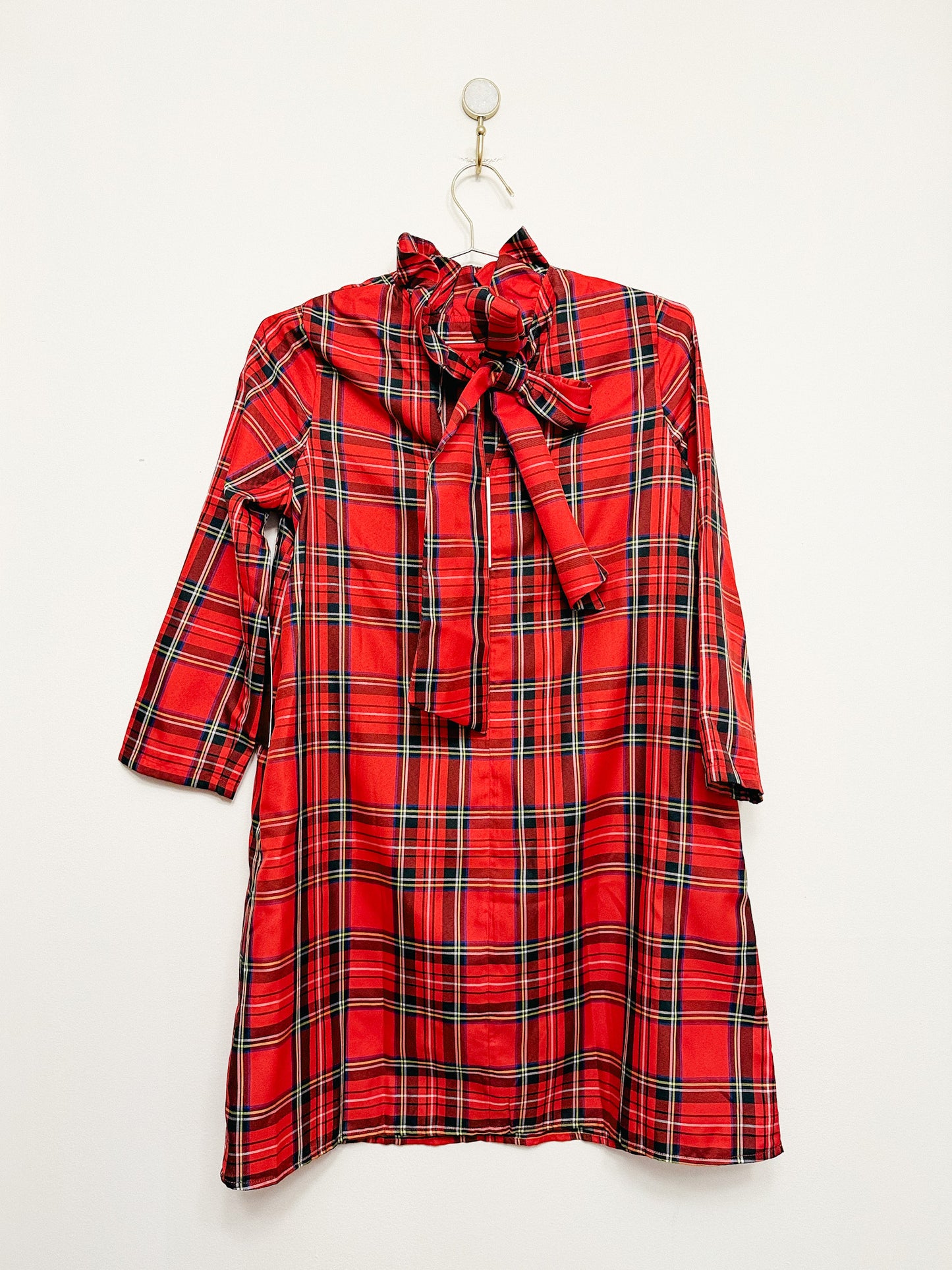 Tuckernuck Daphne Dress in Royal Stewart Tartan Plaid