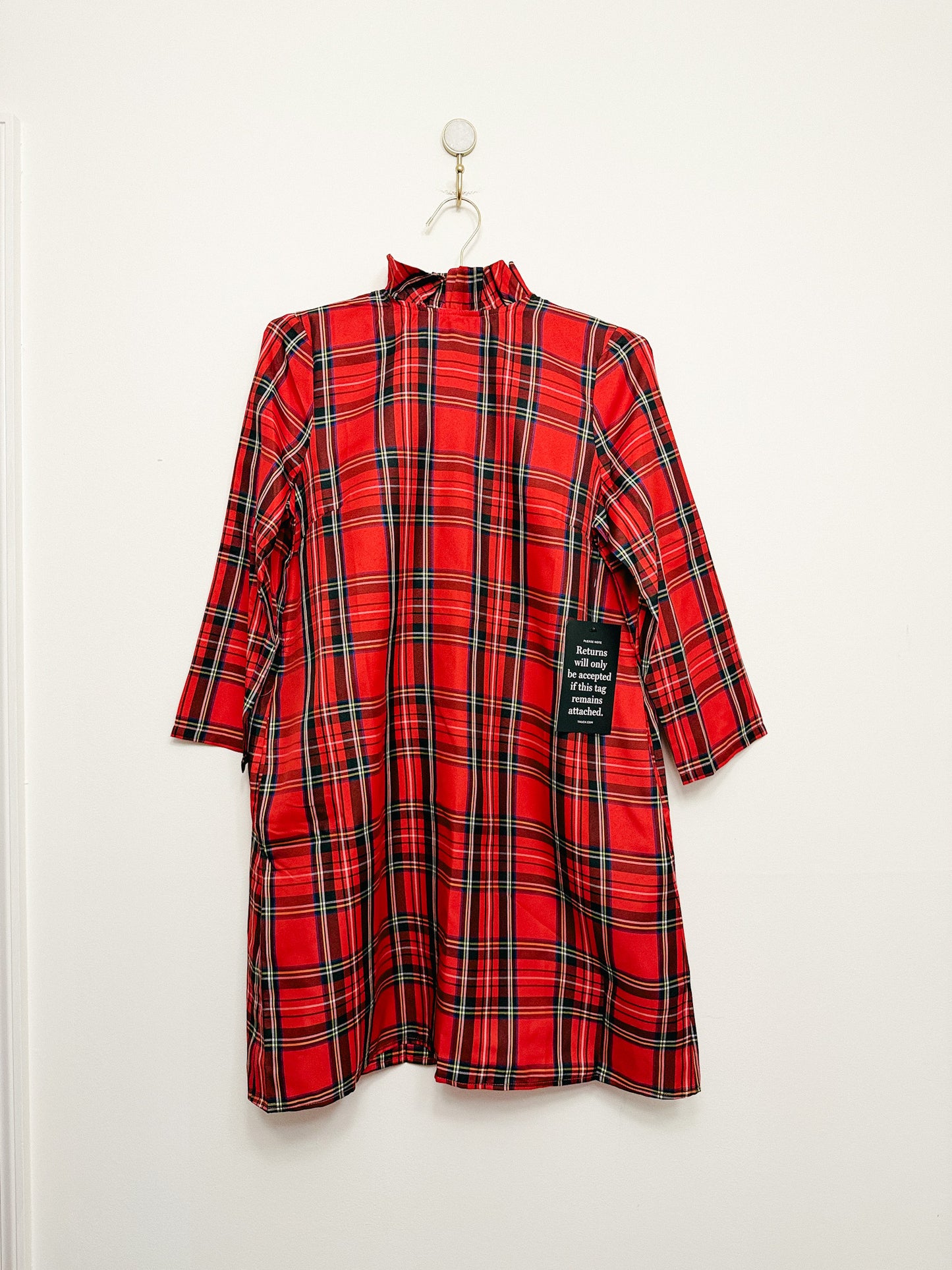 Tuckernuck Daphne Dress in Royal Stewart Tartan Plaid