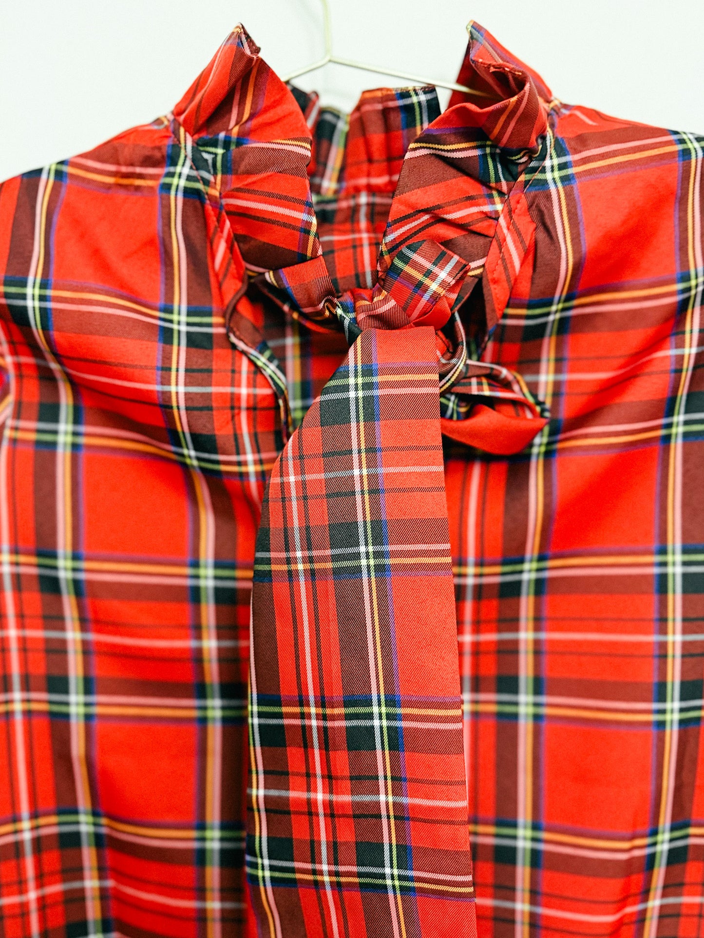 Tuckernuck Daphne Dress in Royal Stewart Tartan Plaid