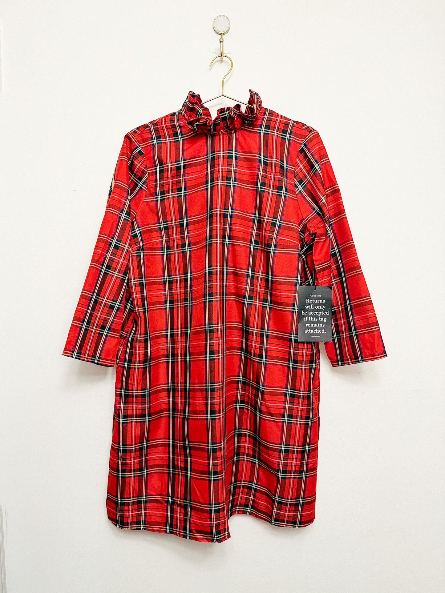 Tuckernuck Daphne Dress in Royal Stewart Tartan Plaid