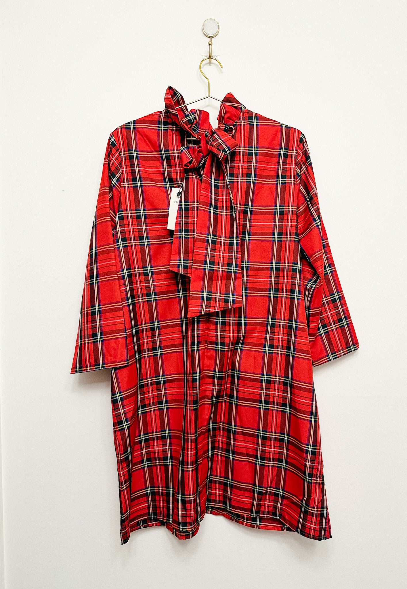Tuckernuck Daphne Dress in Royal Stewart Tartan Plaid