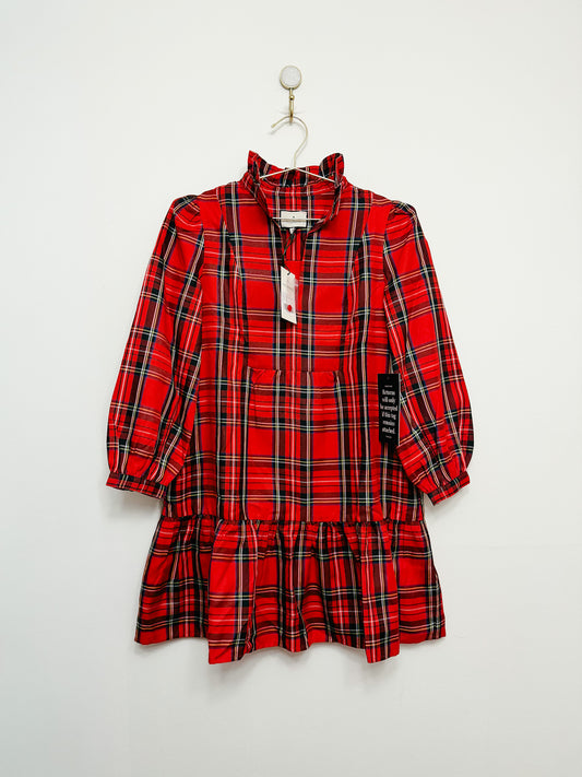 Tuckernuck Palmerston Dress in Royal Stewart Tartan Plaid