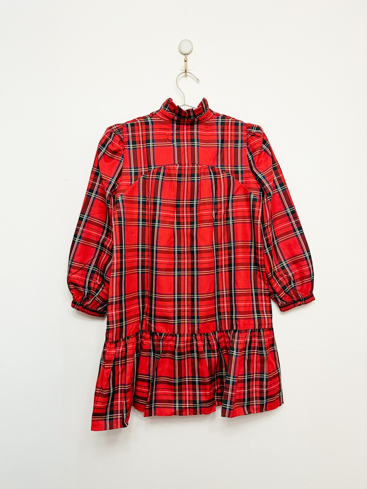 Tuckernuck Palmerston Dress in Royal Stewart Tartan Plaid