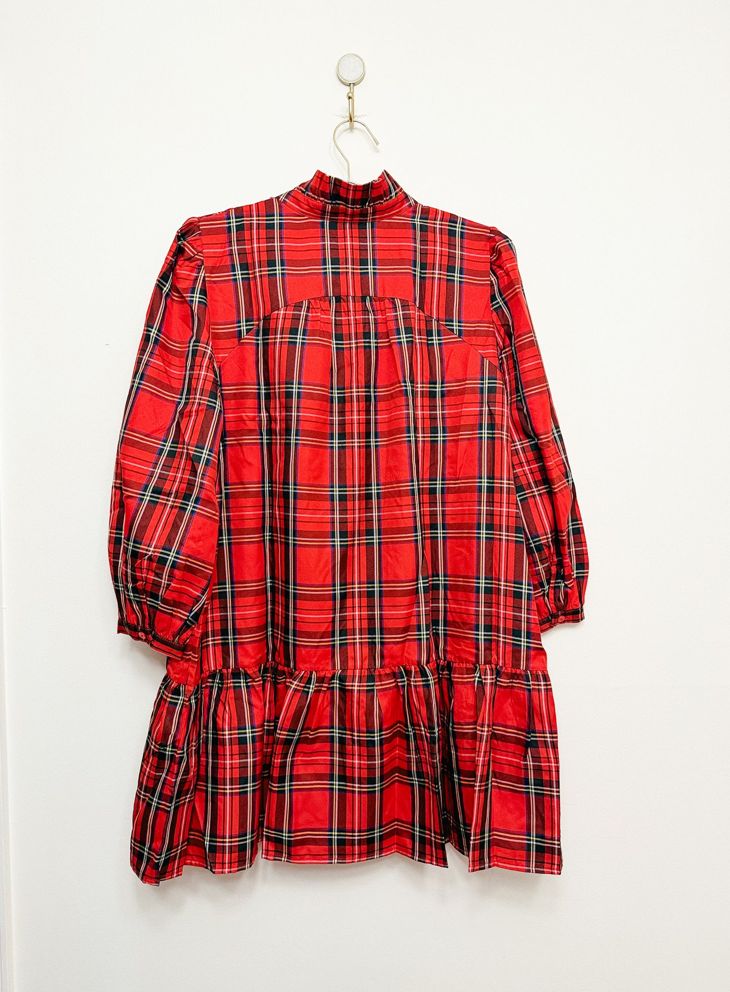 Tuckernuck Palmerston Dress in Royal Stewart Tartan Plaid
