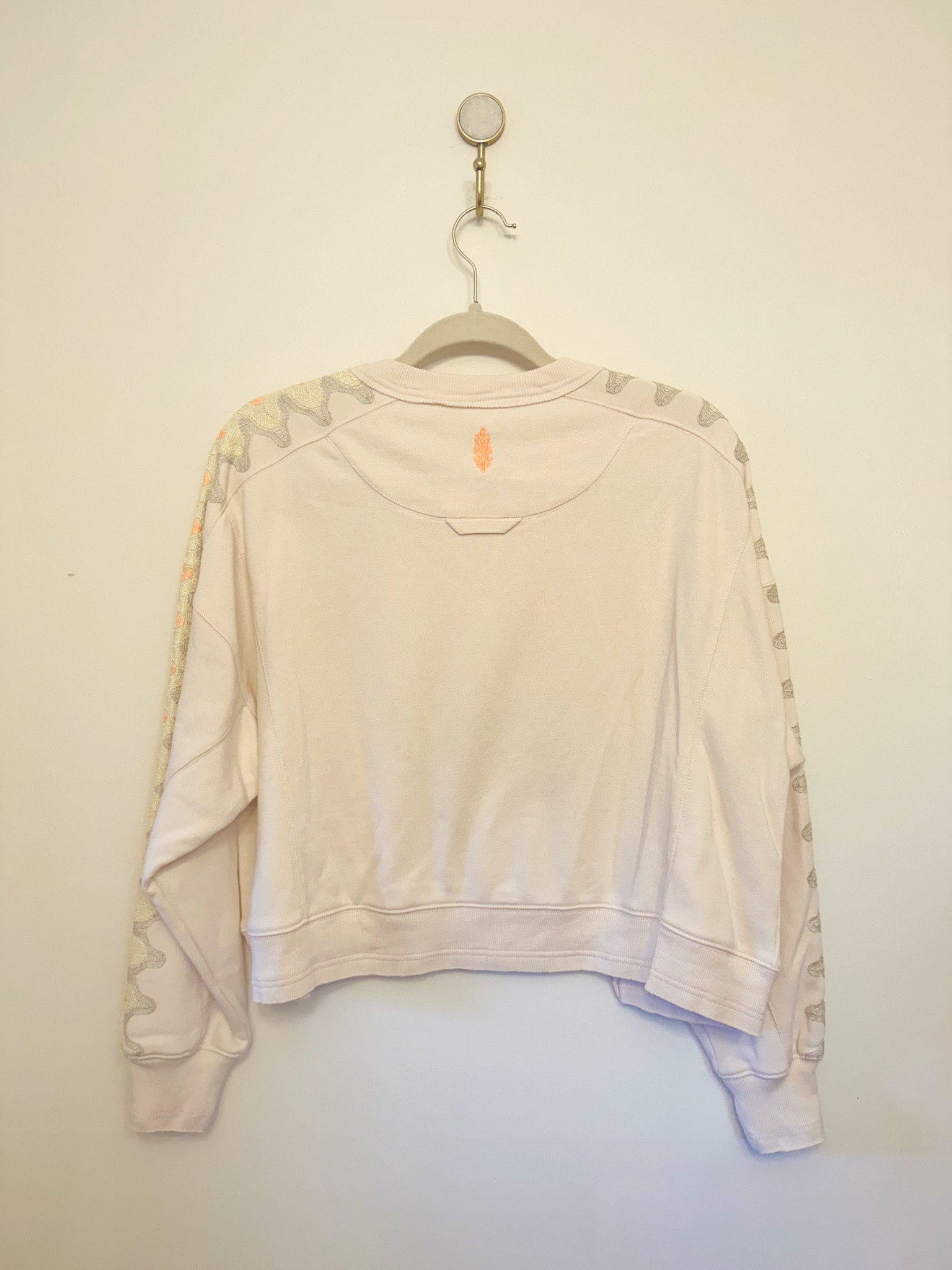 Free People Movement Feeling Wavy Intercept Sweatshirt in Beached Clay Combo back