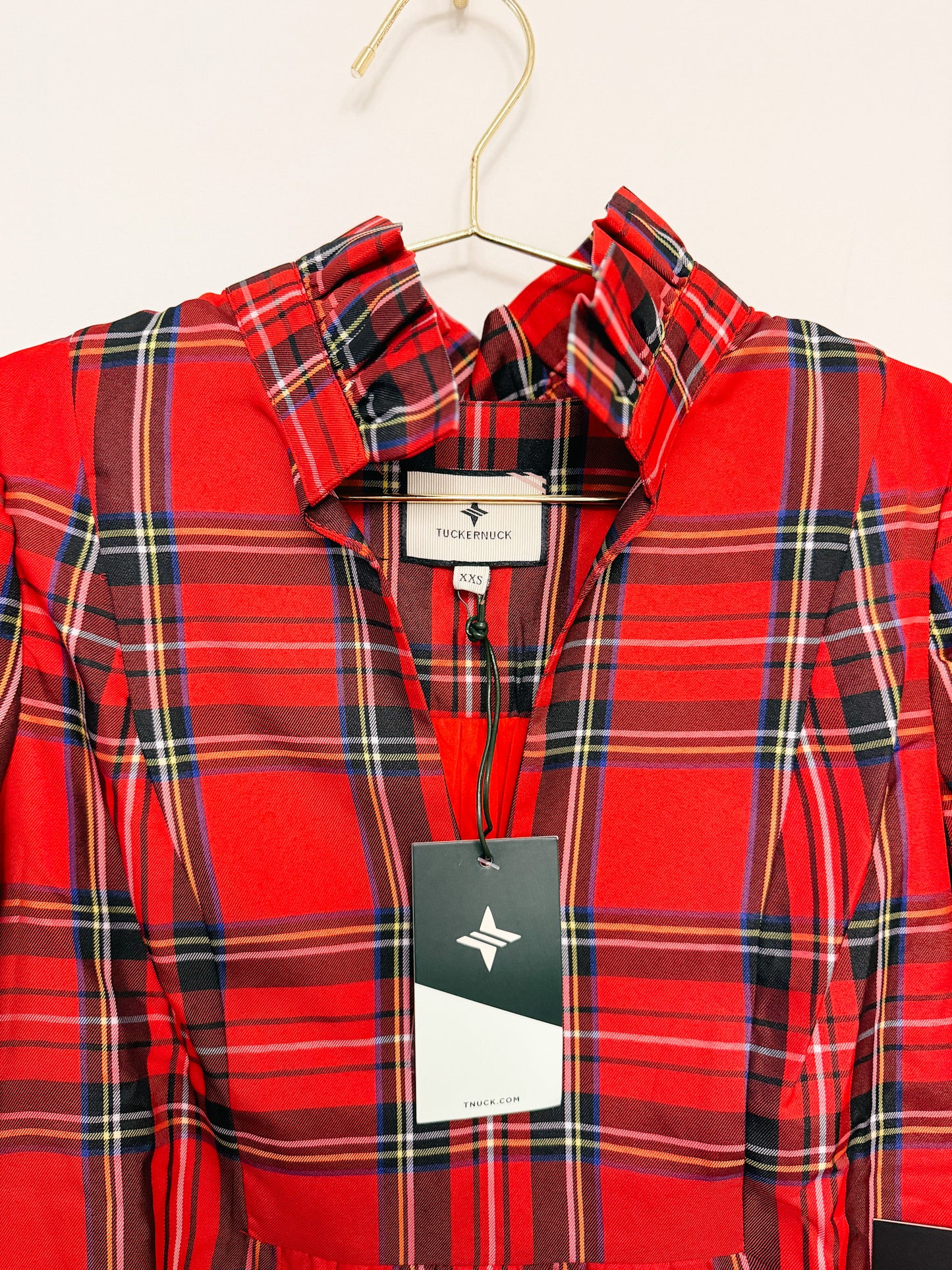 Tuckernuck Palmerston Dress in Royal Stewart Tartan Plaid