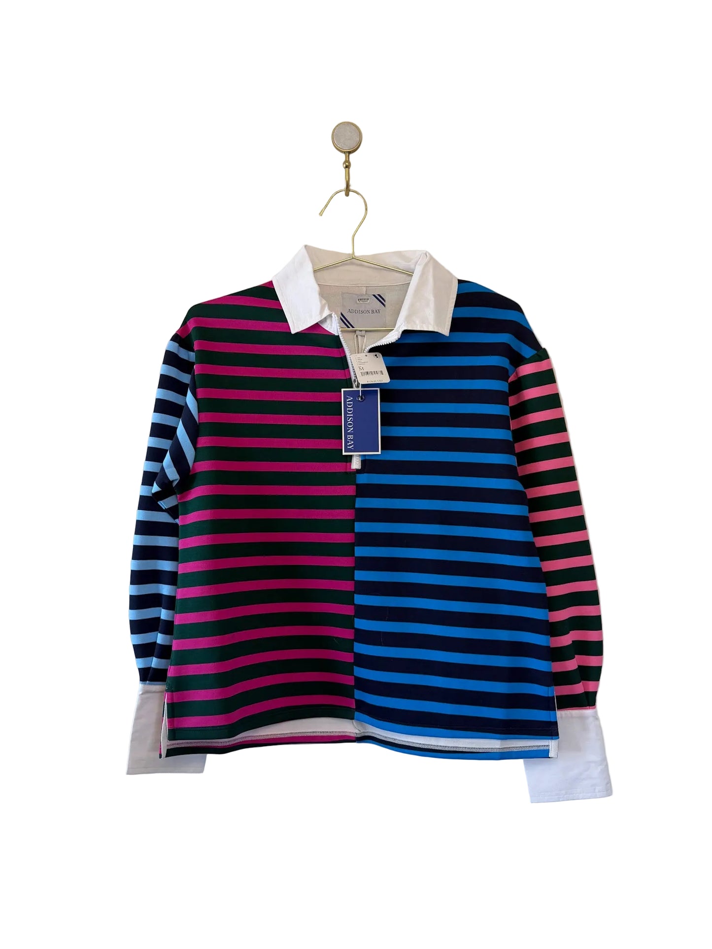 Addison Bay Rara Rugby Pullover, Size Medium