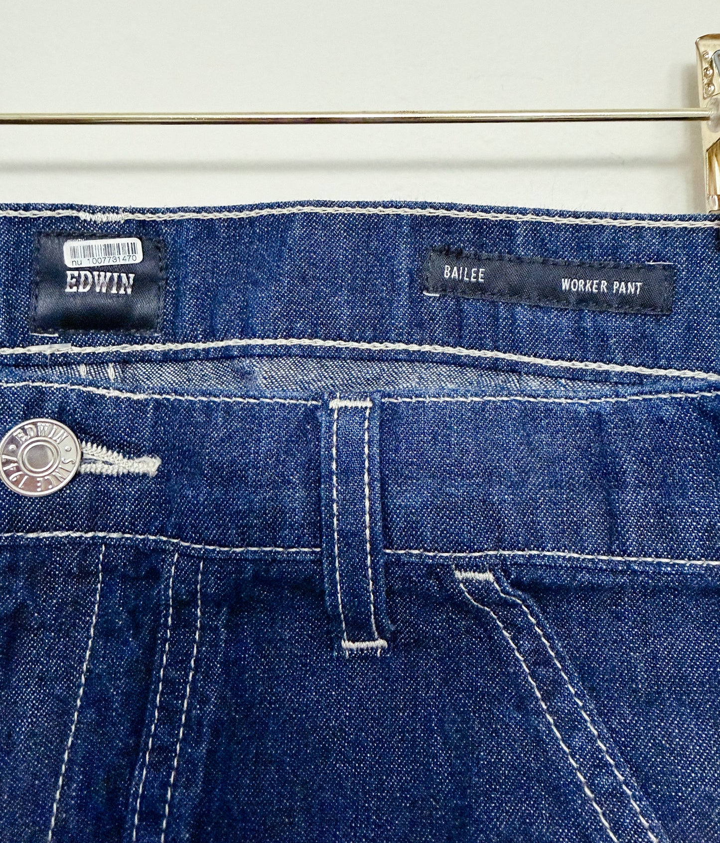 Edwin Bailee Worker Pant in Rinse, Size 30