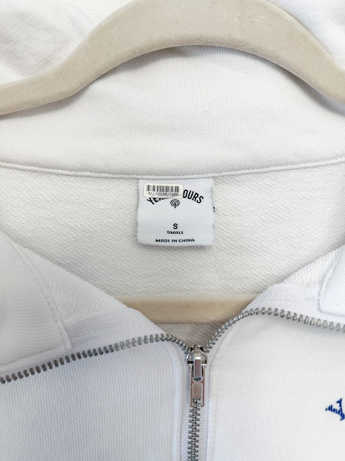 Year of Ours The Sports Club Printed Cotton-Jersey Sweatshirt In White, Size Small
