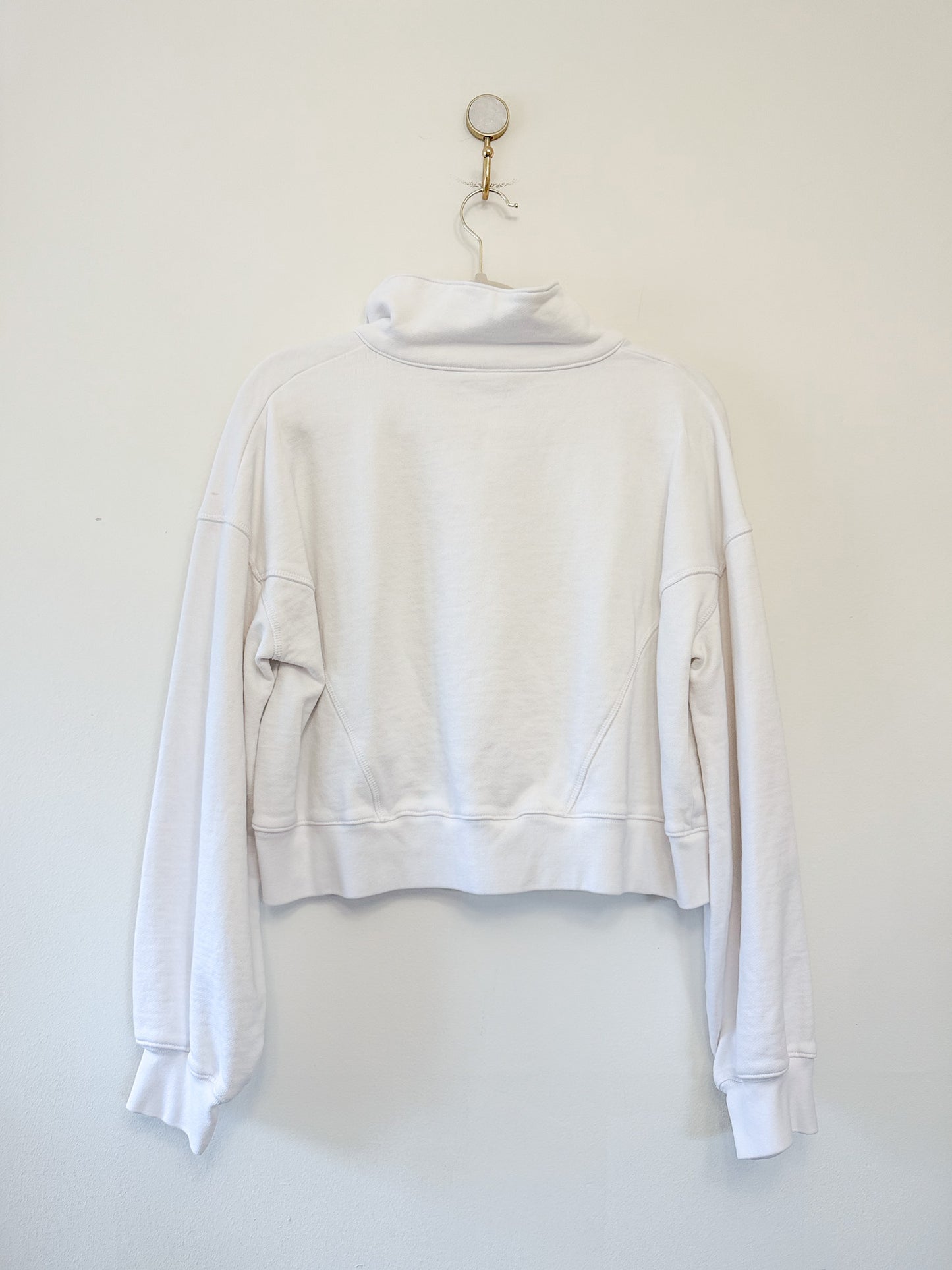 Year of Ours The Sports Club Printed Cotton-Jersey Sweatshirt In White, Size Small