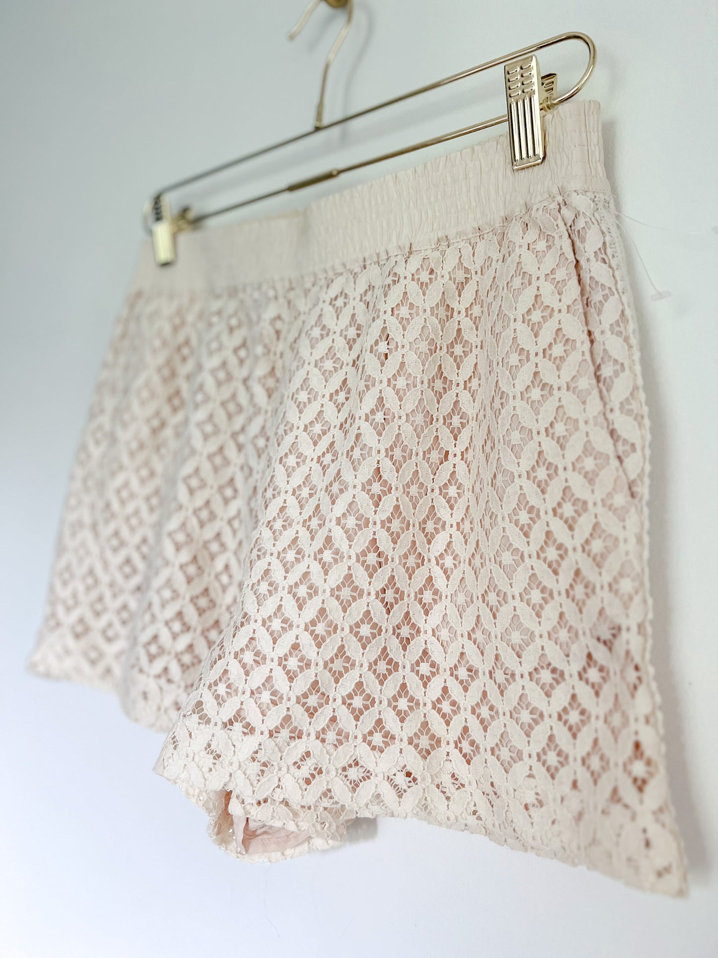 See By Chloe Ivory Lace Shorts