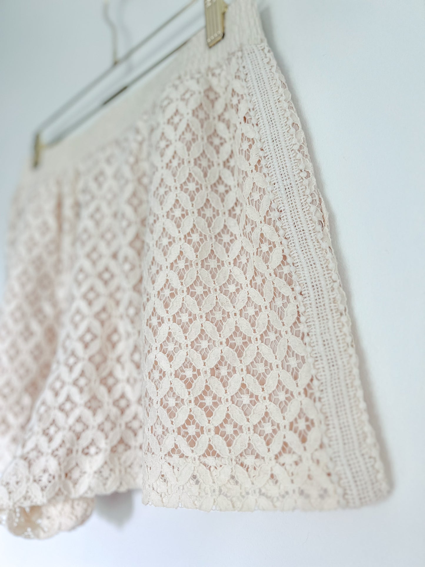 See By Chloe Ivory Lace Shorts