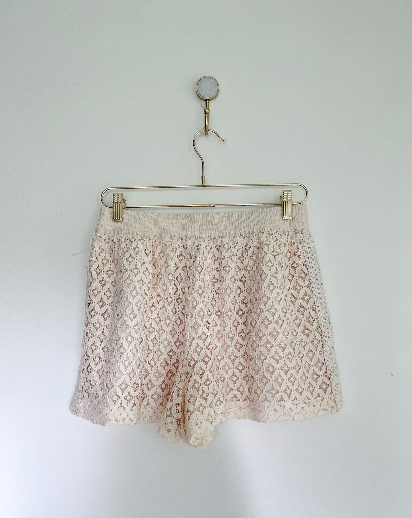 See By Chloe Ivory Lace Shorts