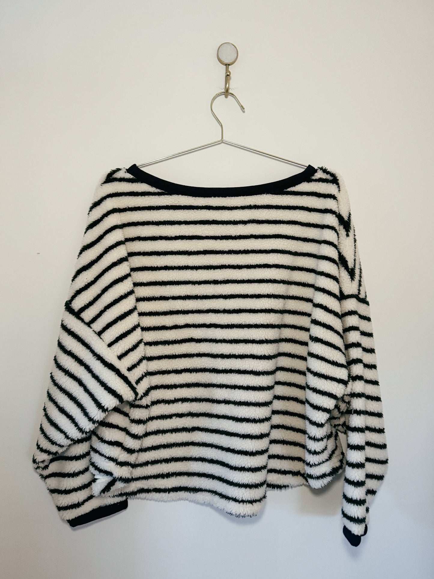 Free People Breton Striped Pullover in Eggnog Combo