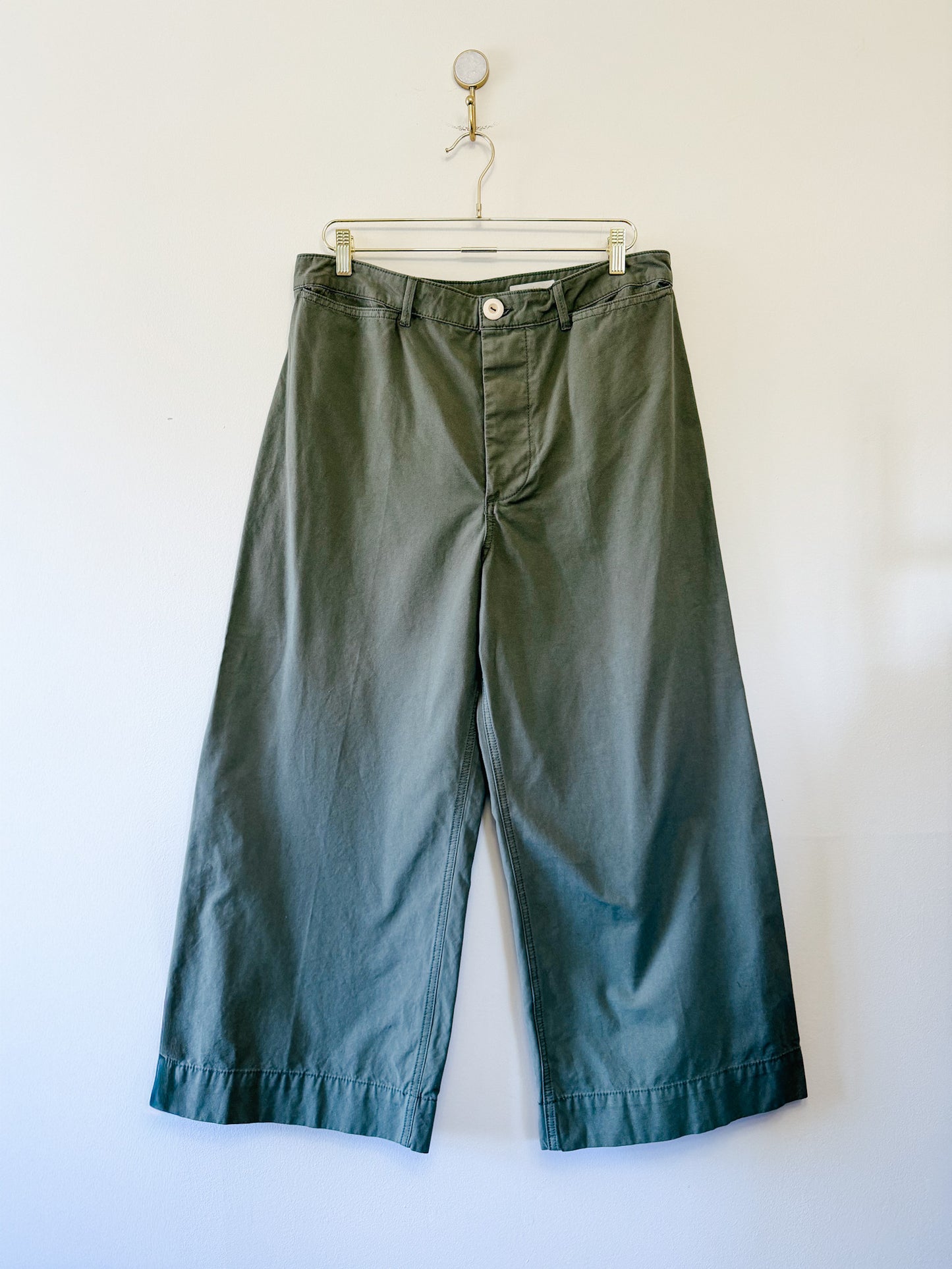 Pilcro and the Letterpress Logan Wide Leg Crops, Size 32