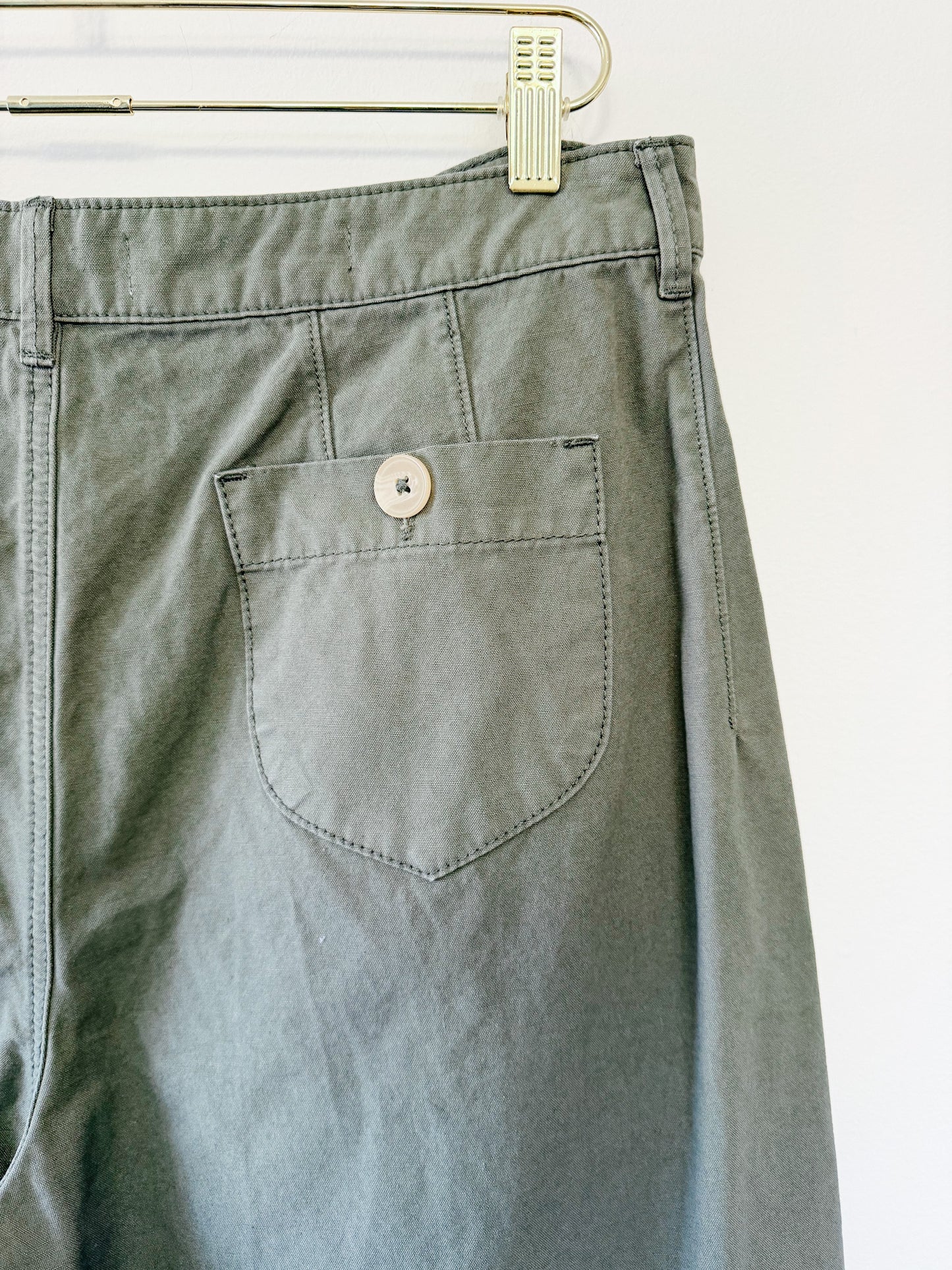 Pilcro and the Letterpress Logan Wide Leg Crops, Size 32