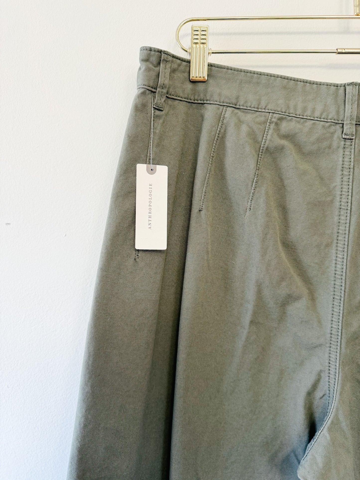 Pilcro and the Letterpress Logan Wide Leg Crops, Size 32