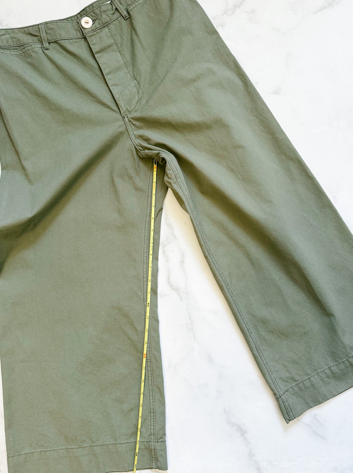 Pilcro and the Letterpress Logan Wide Leg Crops, Size 32
