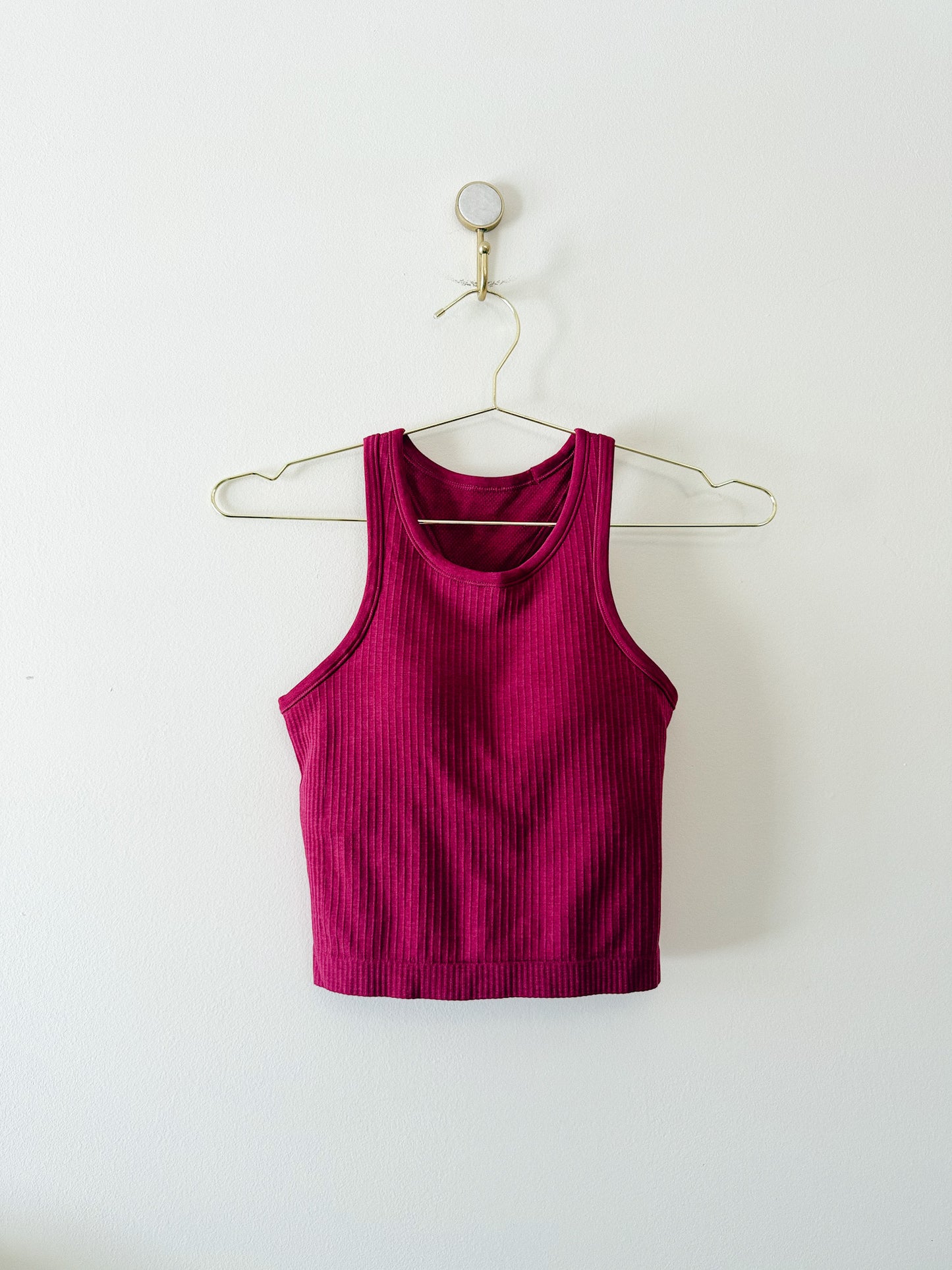 Lululemon Ebb To Street Racerback Cropped Tank Top