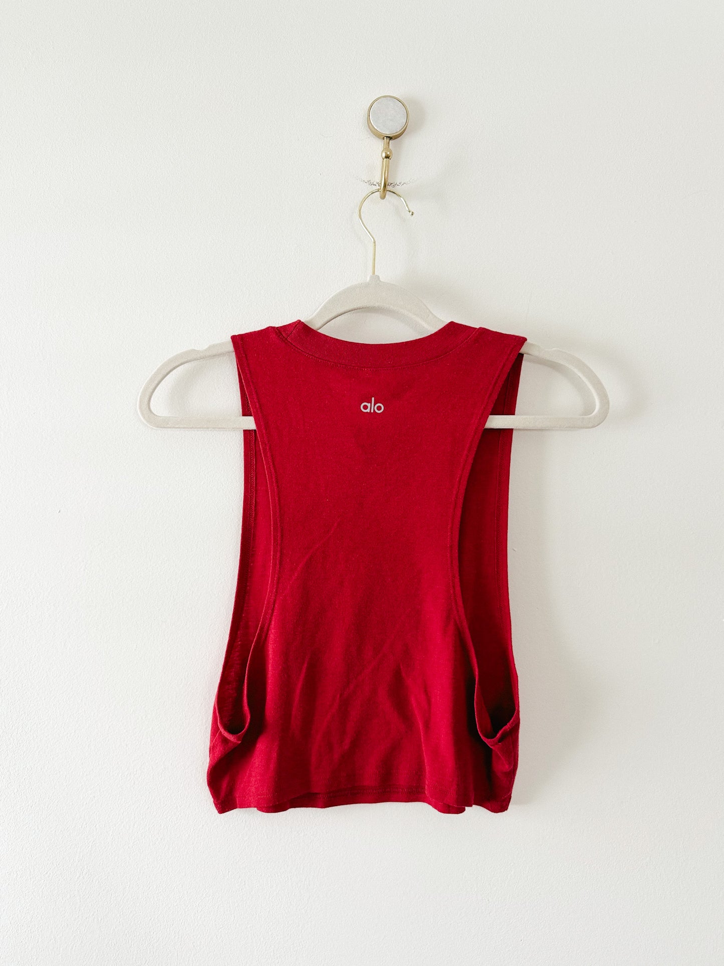 Alo Yoga Red Cropped Tank