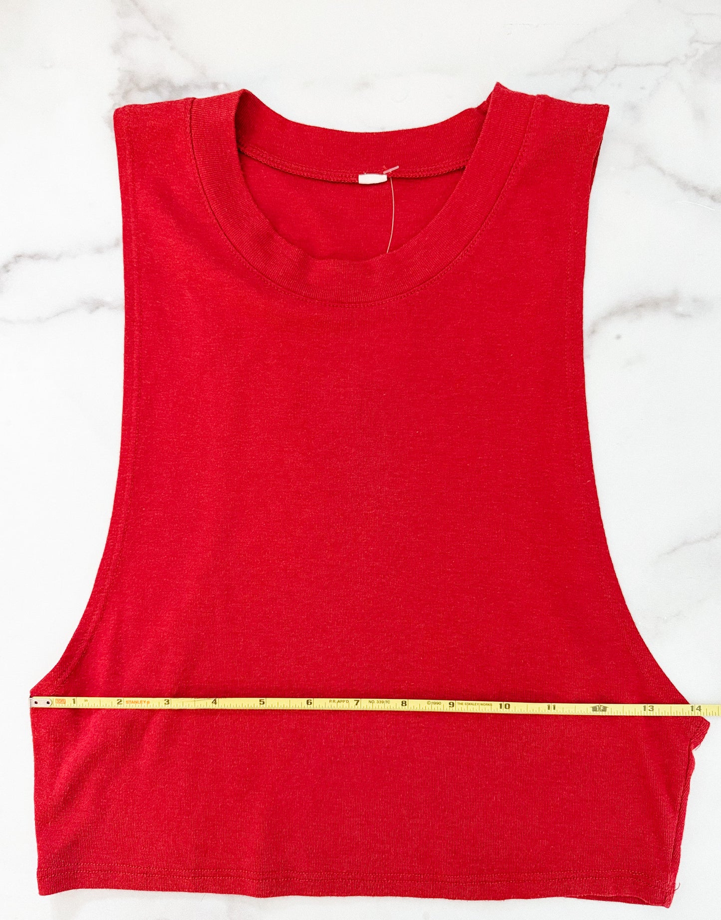Alo Yoga Red Cropped Tank