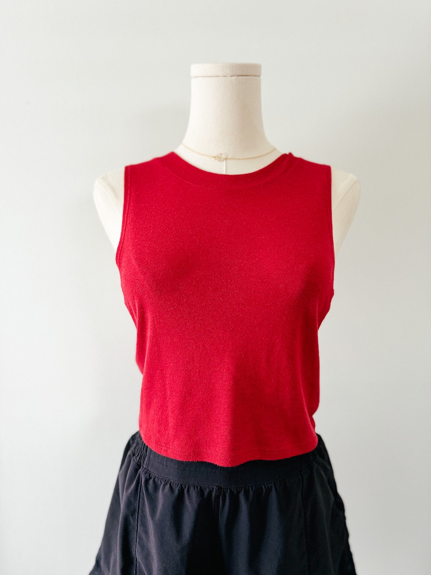 Alo Yoga Red Cropped Tank