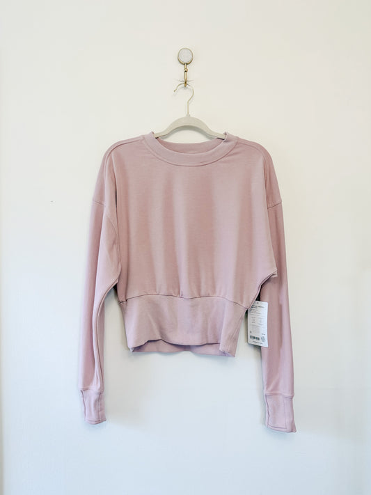 Athleta Retroterry Cropped Sweatshirt, Size Small