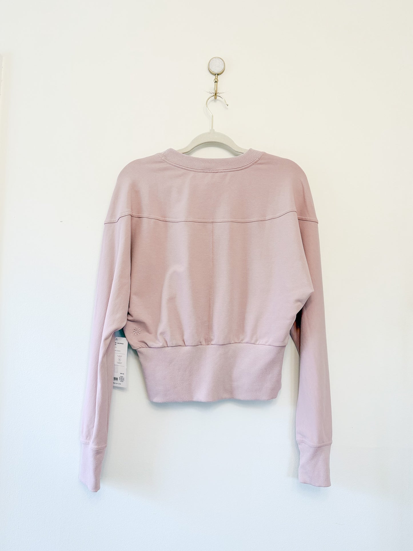 Athleta Retroterry Cropped Sweatshirt, Size Small