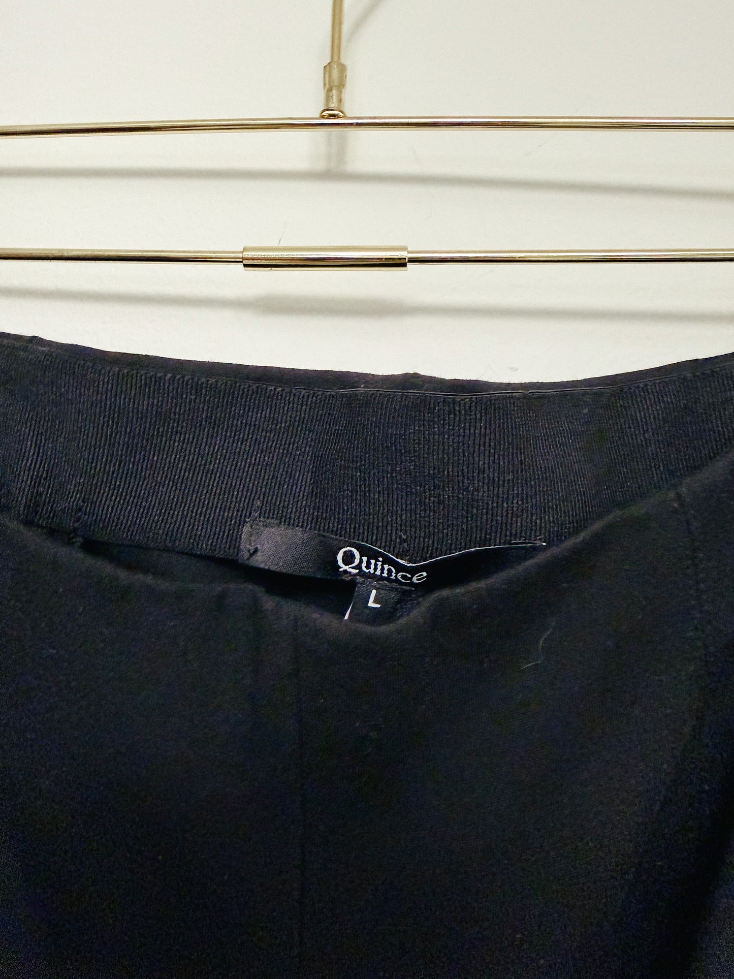 Quince Ultra-Stretch Ponte Pintuck Ankle Pants, Size Large