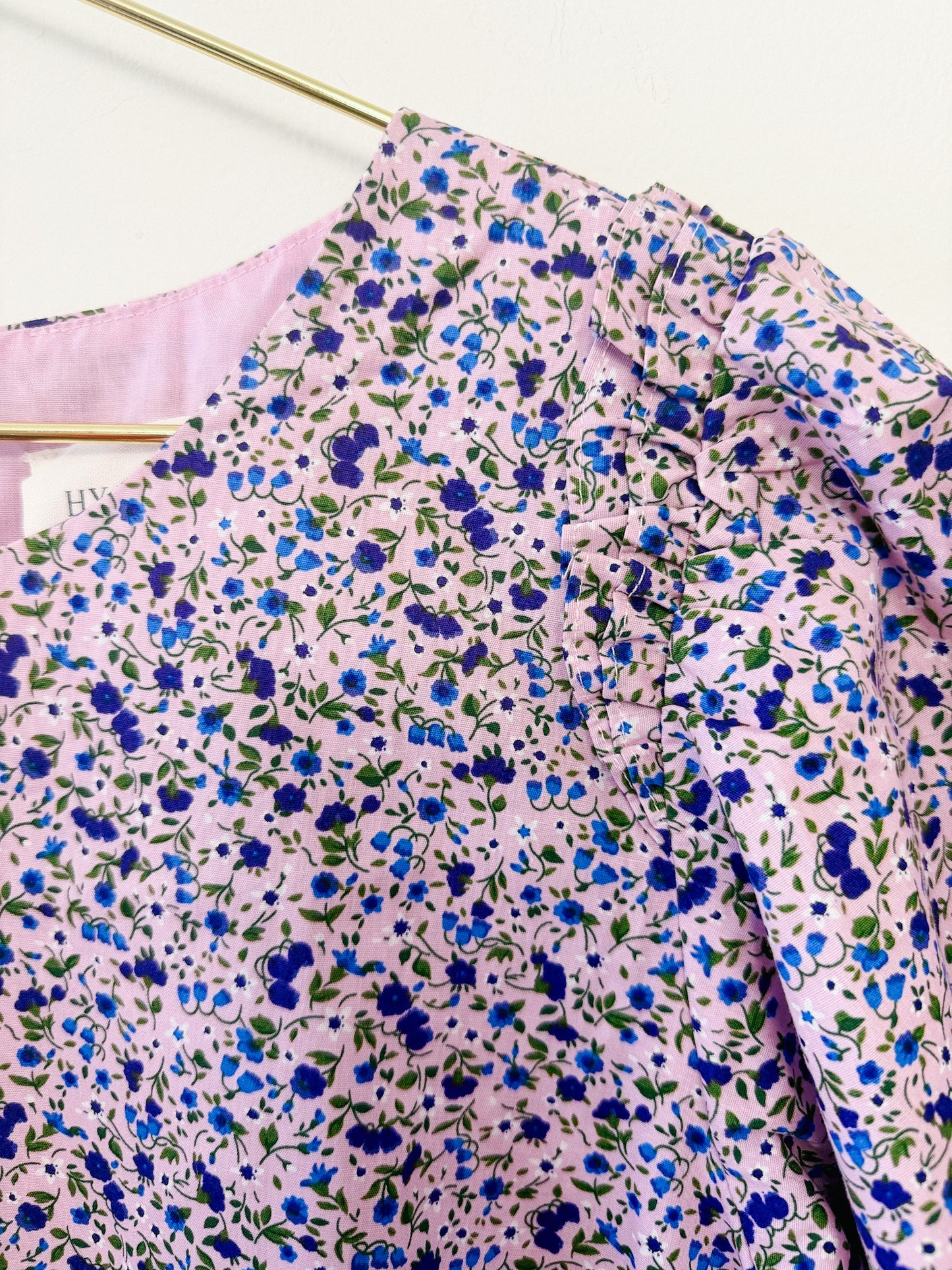 Tuckernuck Hyacinth House Lilac Floral Viola Mini Dress, Size XL